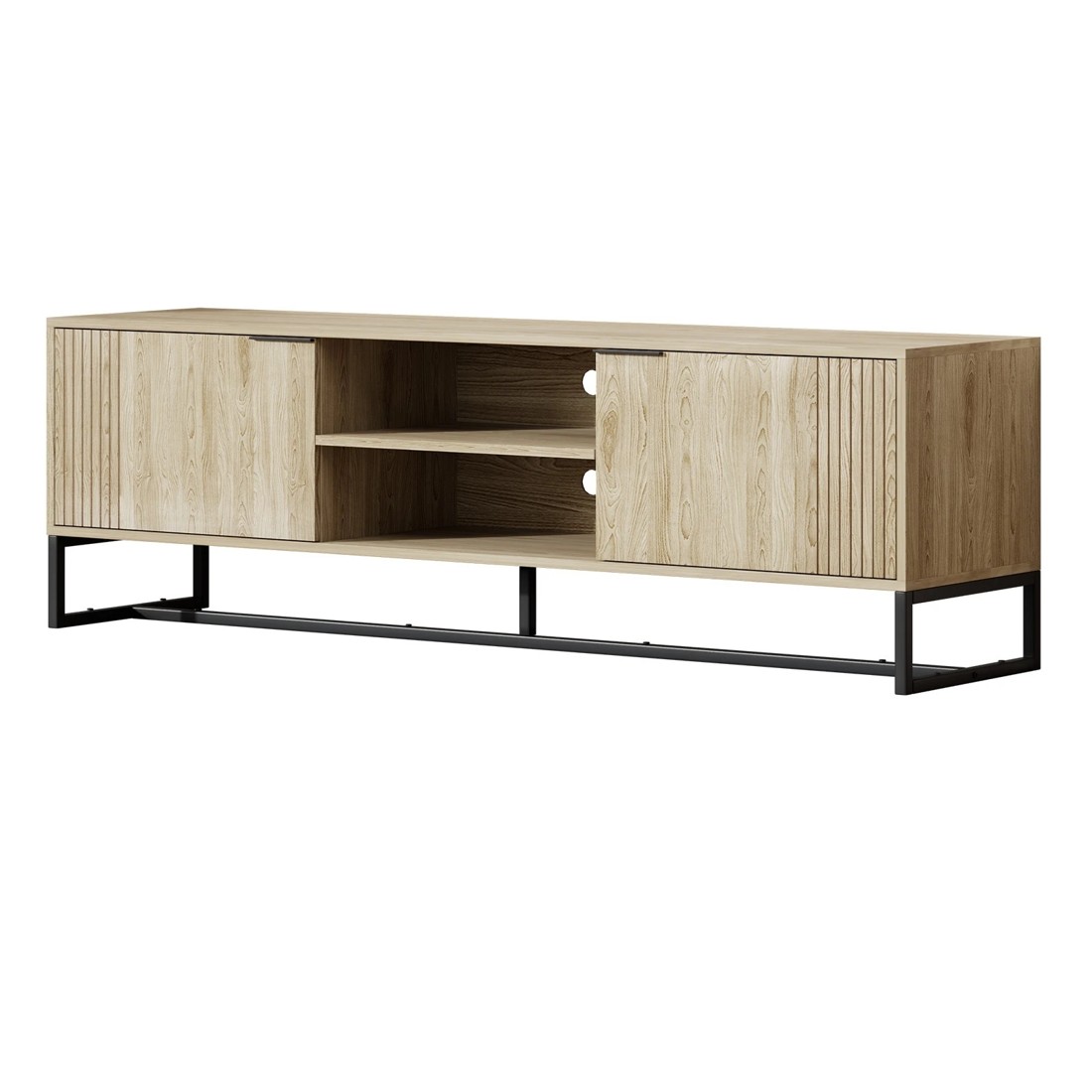 1 Oikiture Entertainment Unit Tv Cabinet 160cm
 - Natural, 1 of 10