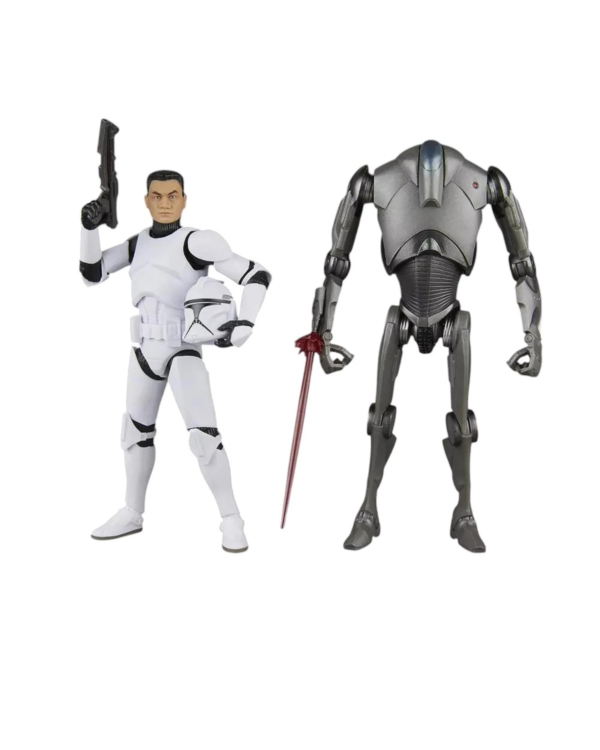 5 Star Wars The Black Series Attack of the Clones Phase I Clone Trooper and Super Battle Droid Action Figure, 5 of 10