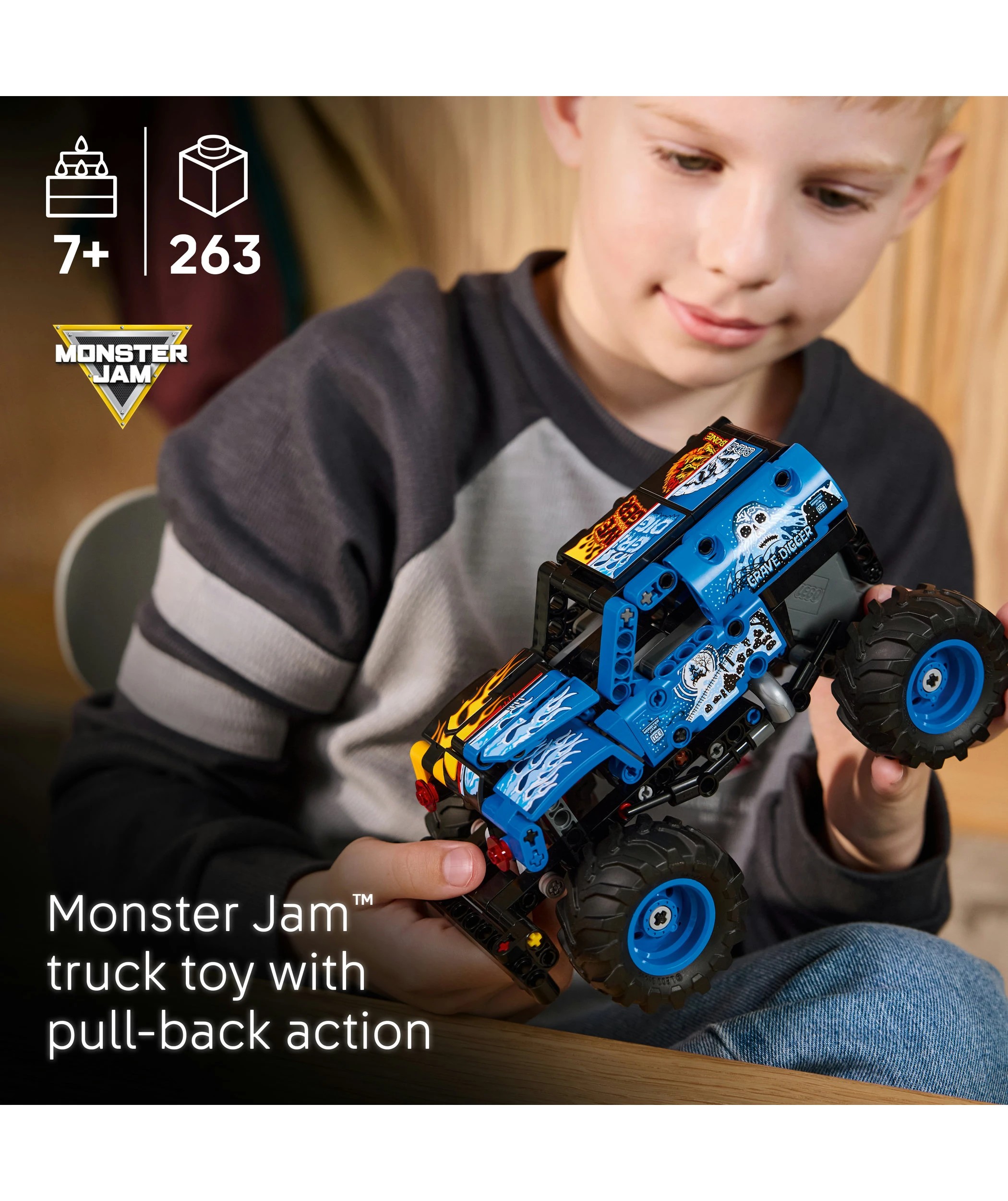 3 LEGO Technic Monster Jam Grave Digger Fire and Ice 42219, 3 of 10