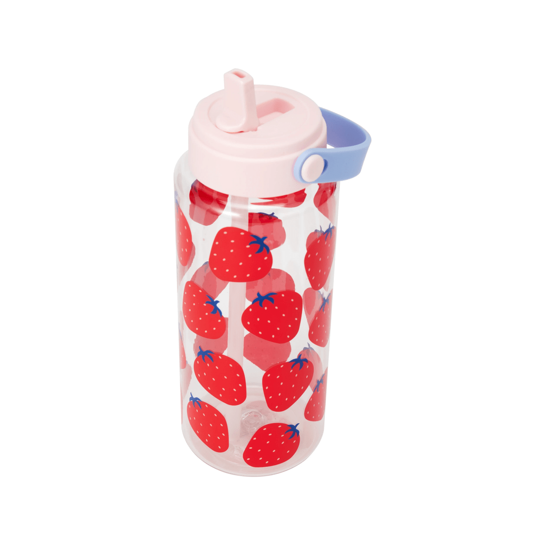 1 1L Drink Bottle with Handle - Strawberry, 1 of 6
