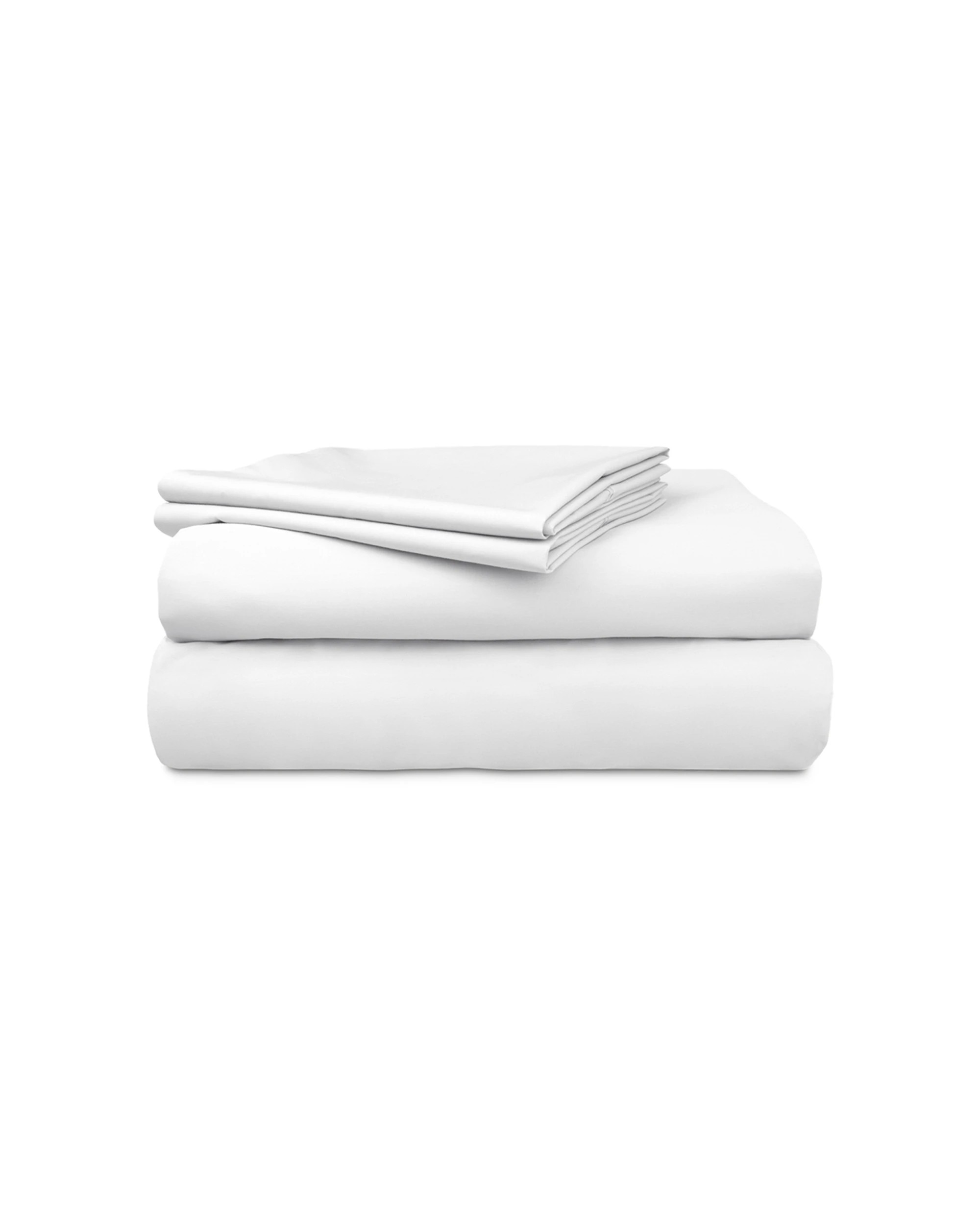 4 Algodon 500TC Organic Cotton Fitted Bedding Bed Sheet Set - King Bed - White, 4 of 5