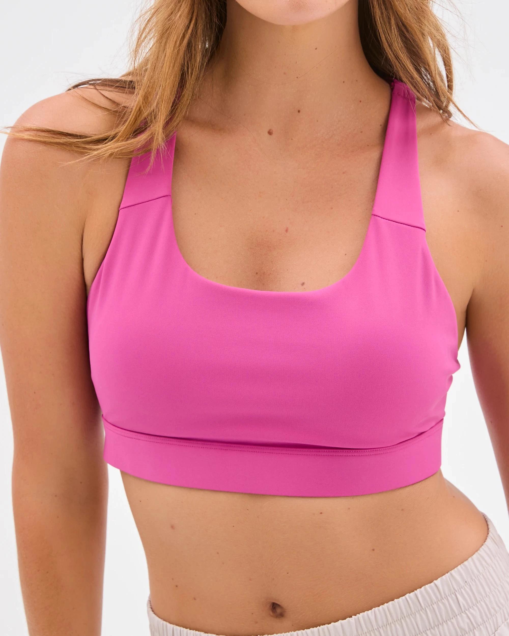 5 Target Active Infinity Medium Impact Crop Top BERRY, 5 of 5