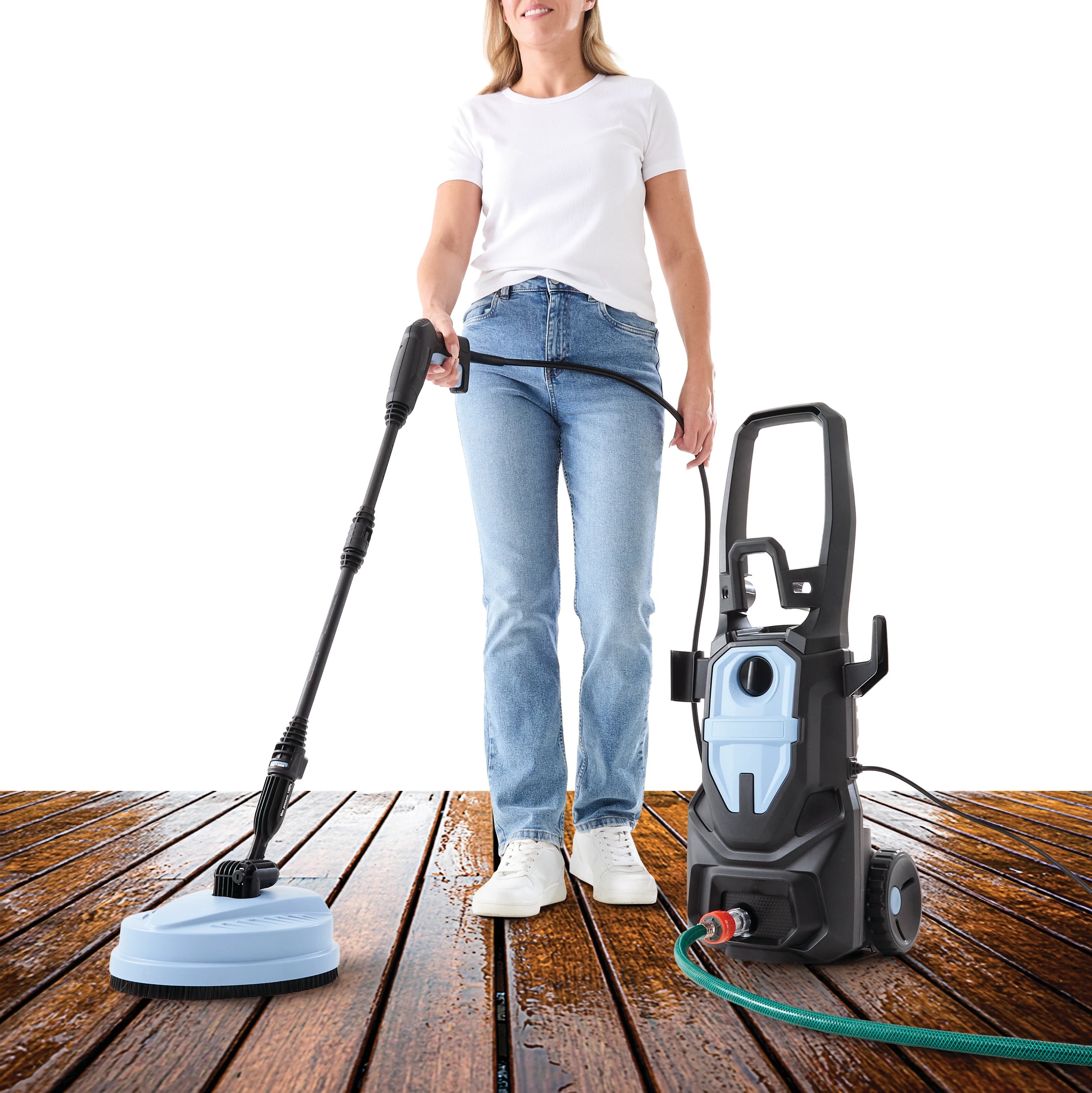 1 Pressure Washer with Patio Cleaner, 1 of 10