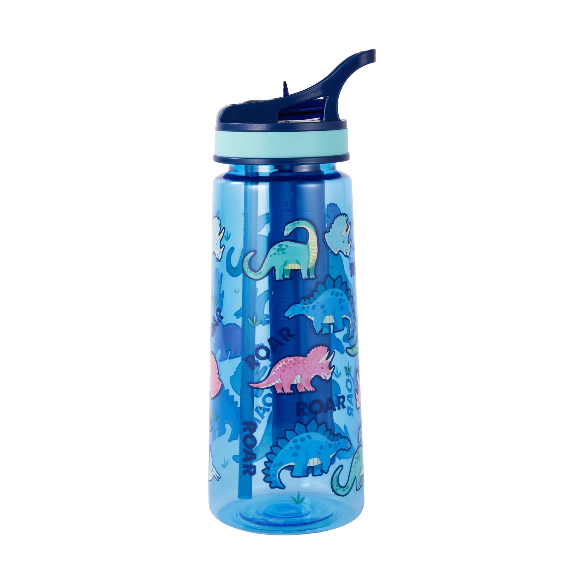 3 650ml Blue Dinosaur Flared Drink Bottle, 3 of 8