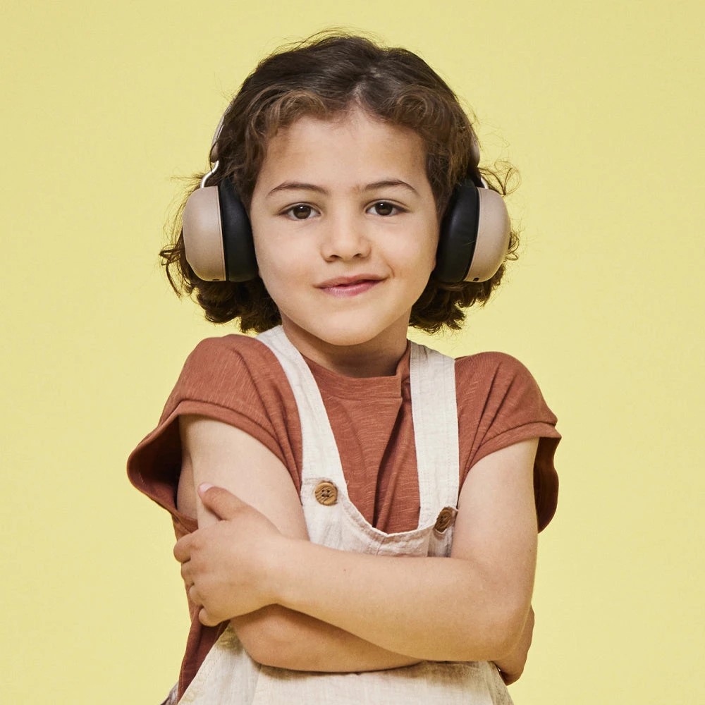 2 Kreafunk Kids Buzz Junior Bluetooth Headphones - Beige, 2 of 4