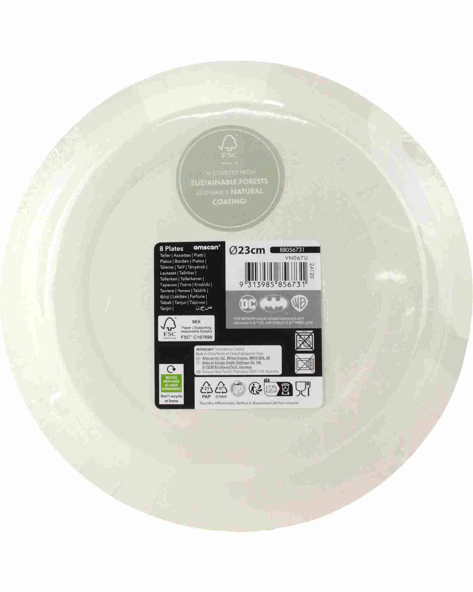 2 Batman Batman Heroes Unite Large Paper Plates Pack of 8, 2 of 2