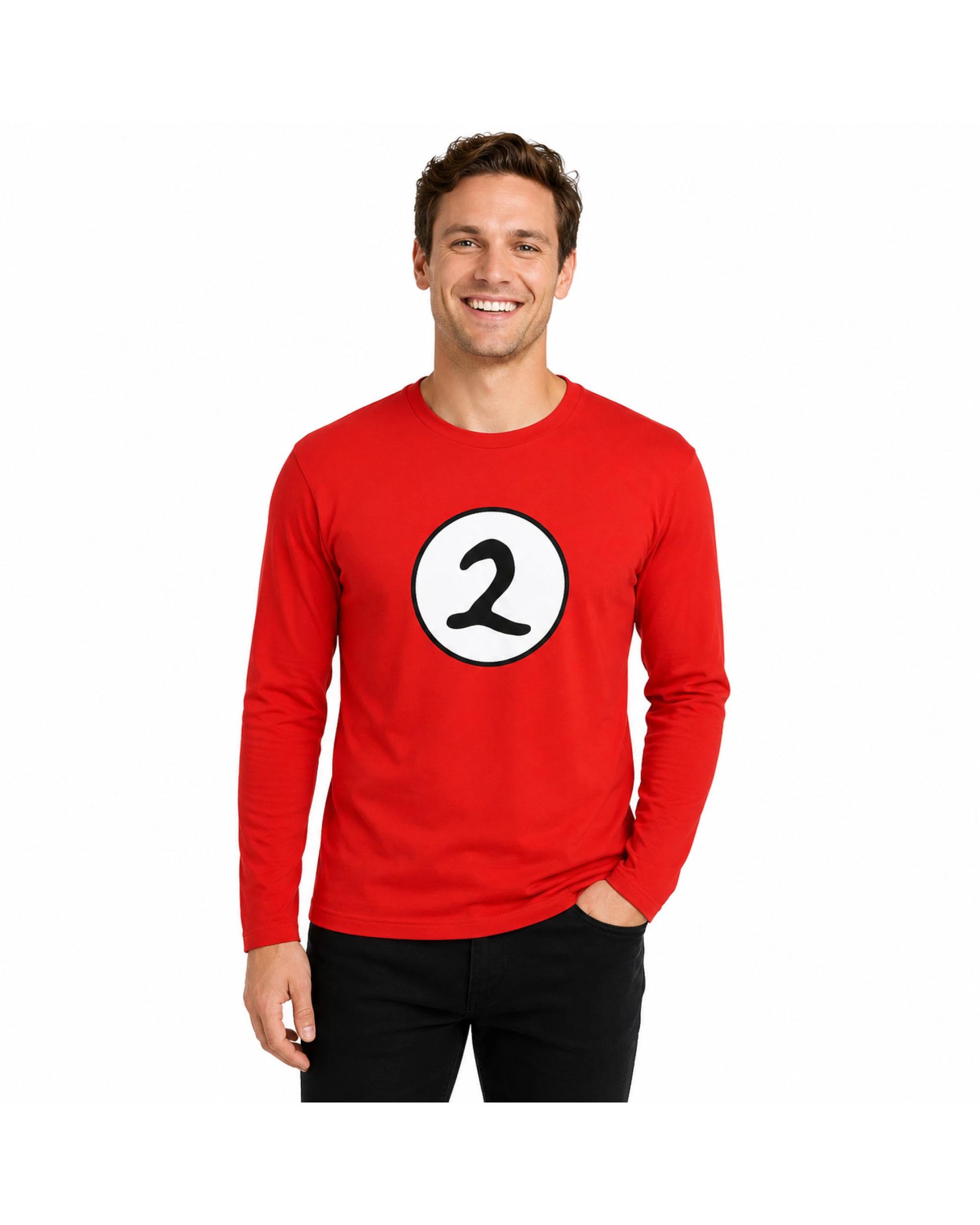 1 BR Costumes Thing 2 Red Long Sleeve Top in Small , 1 of 2