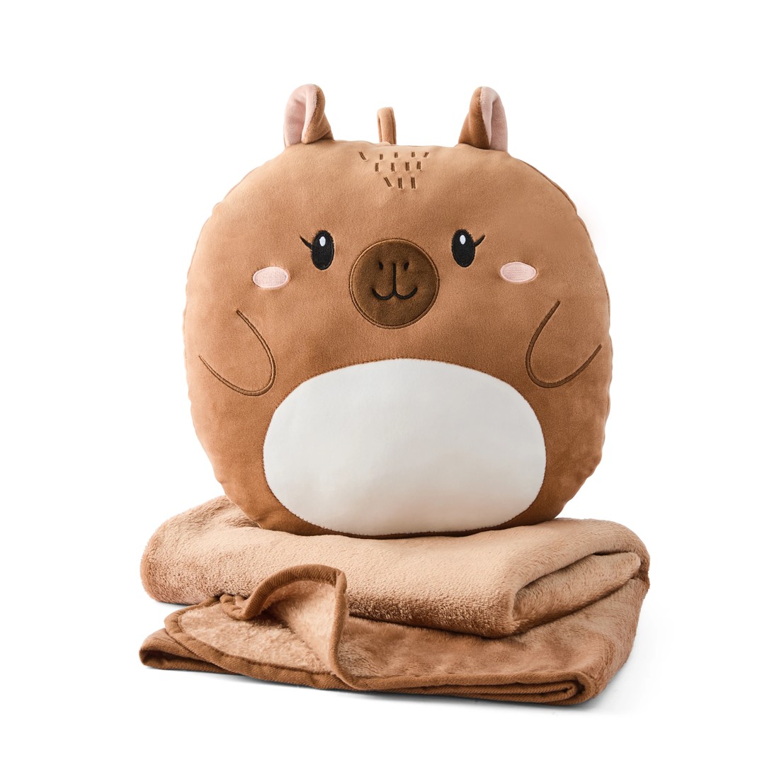 2 2-in-1 Capybara Travel Blanket and Pillow, 2 of 6