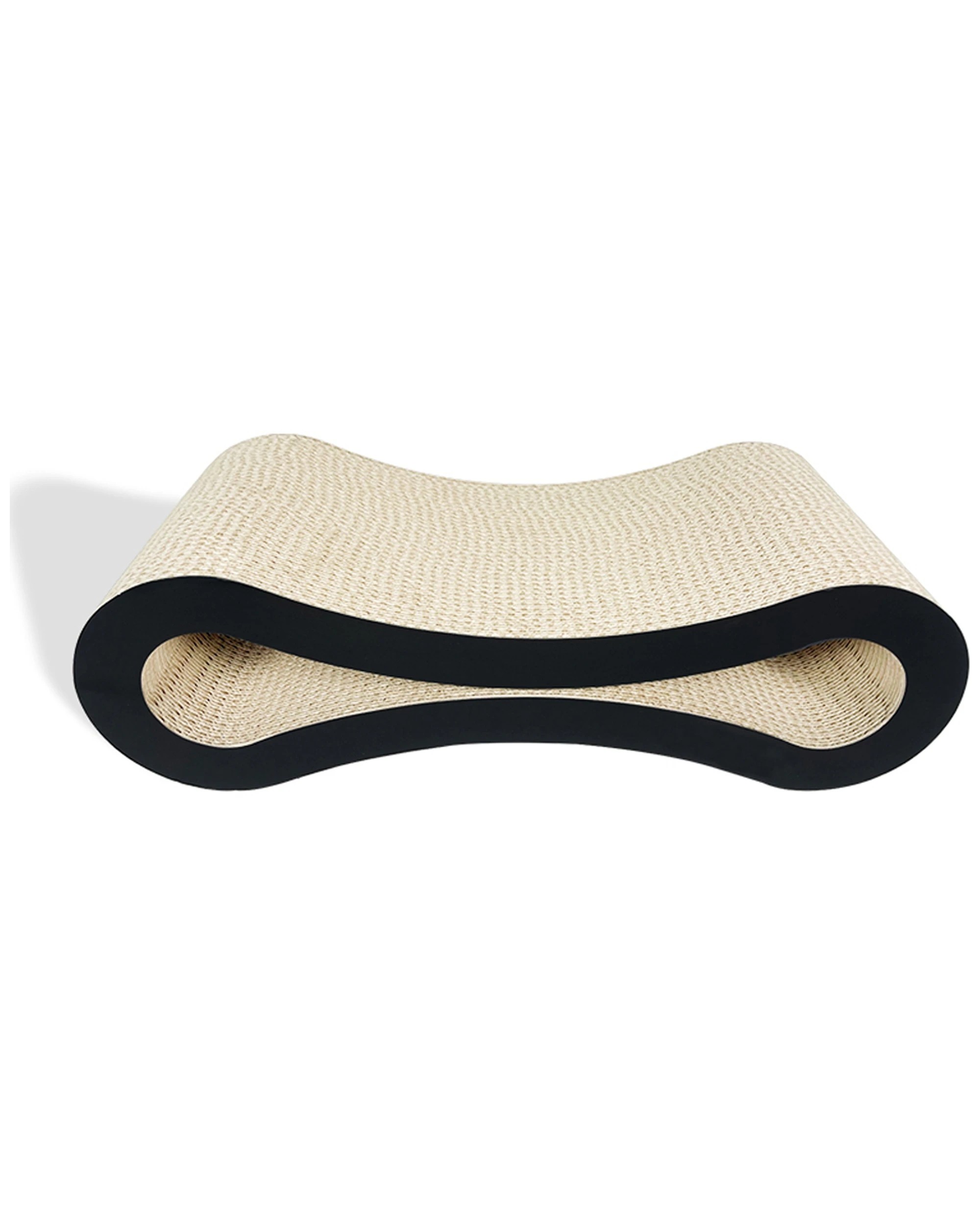 1 Zodiac Deluxe Pet Cat 50x23cm Scratcher Furniture Fun Play Scratching Bed - Black, 1 of 4