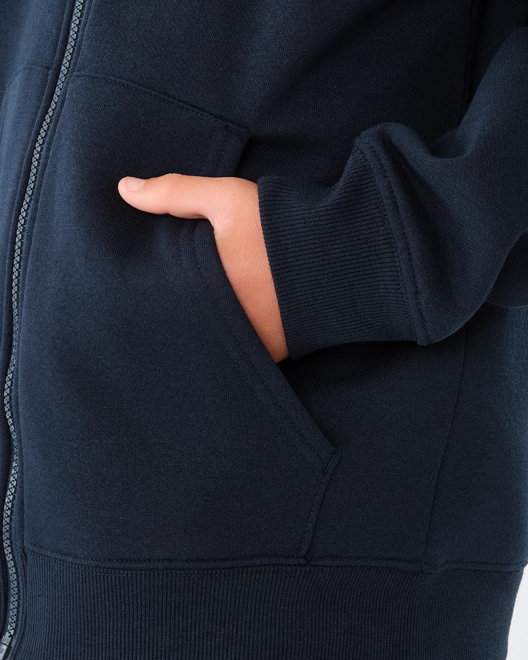 4 Zip Through Hoodie Nvy Sphire, 4 of 7