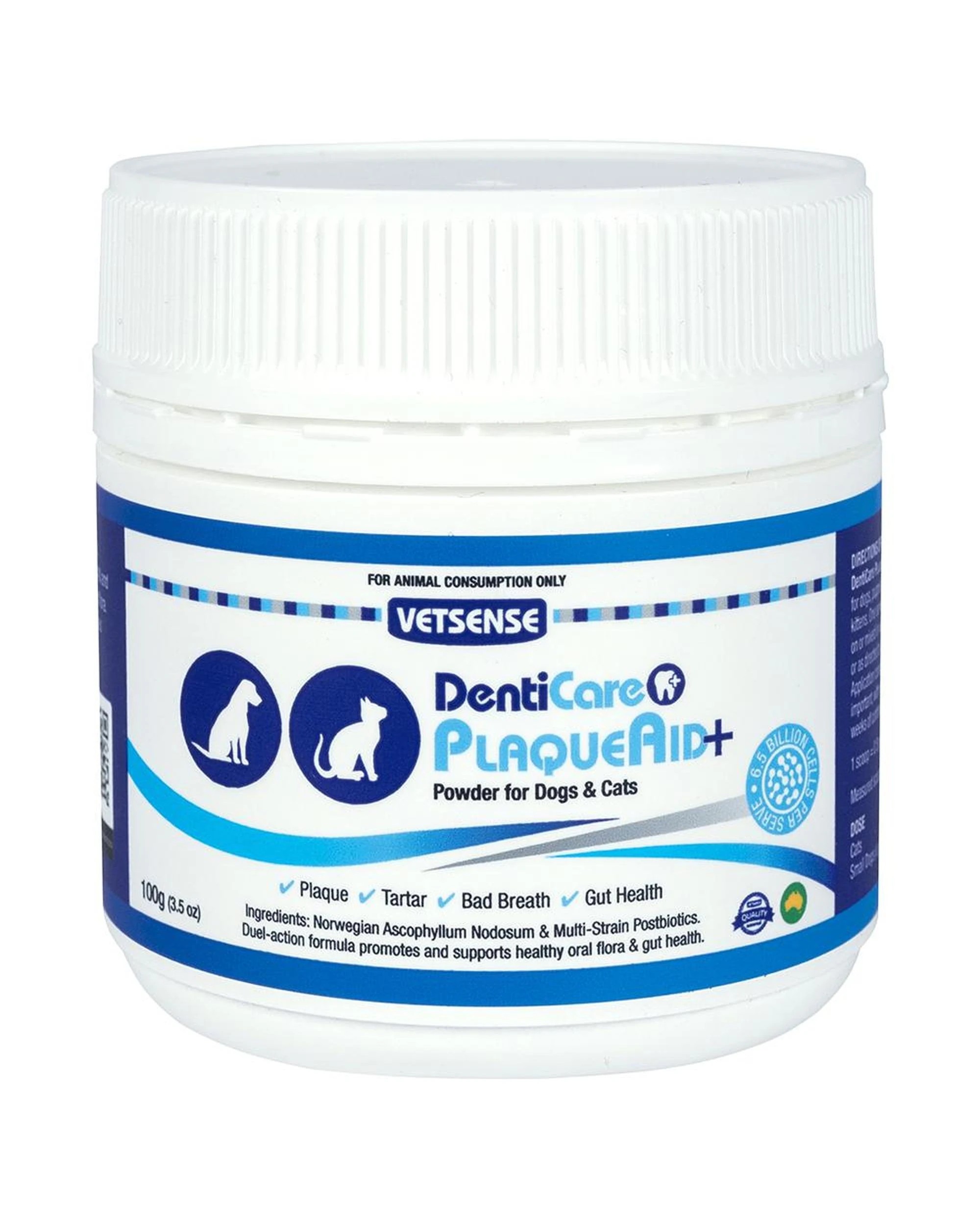 1 Vetsense DentiCare PlaqueAid+ Powder for Dogs & Cats 100g, 1 of 4