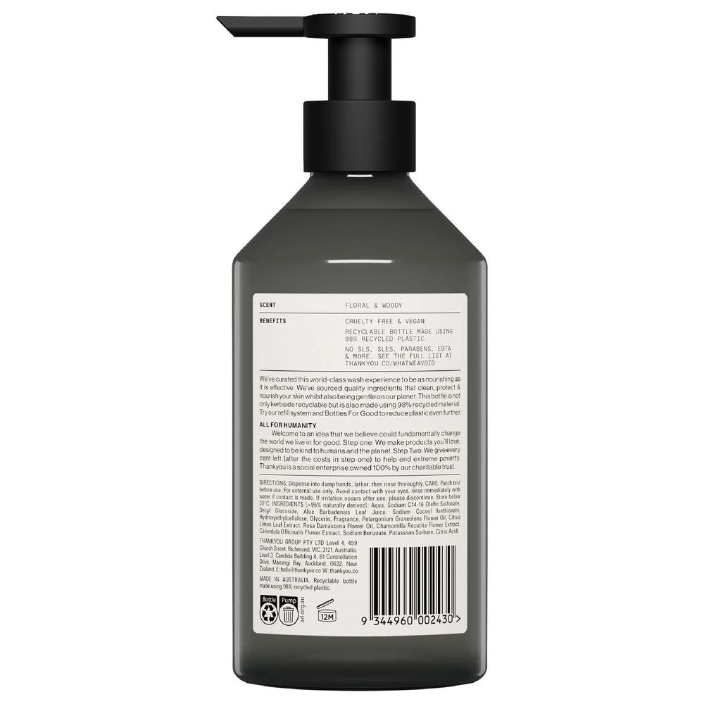 5 Thankyou Handwash Botanical Geranium, Rose & Wood 500mL, 5 of 5