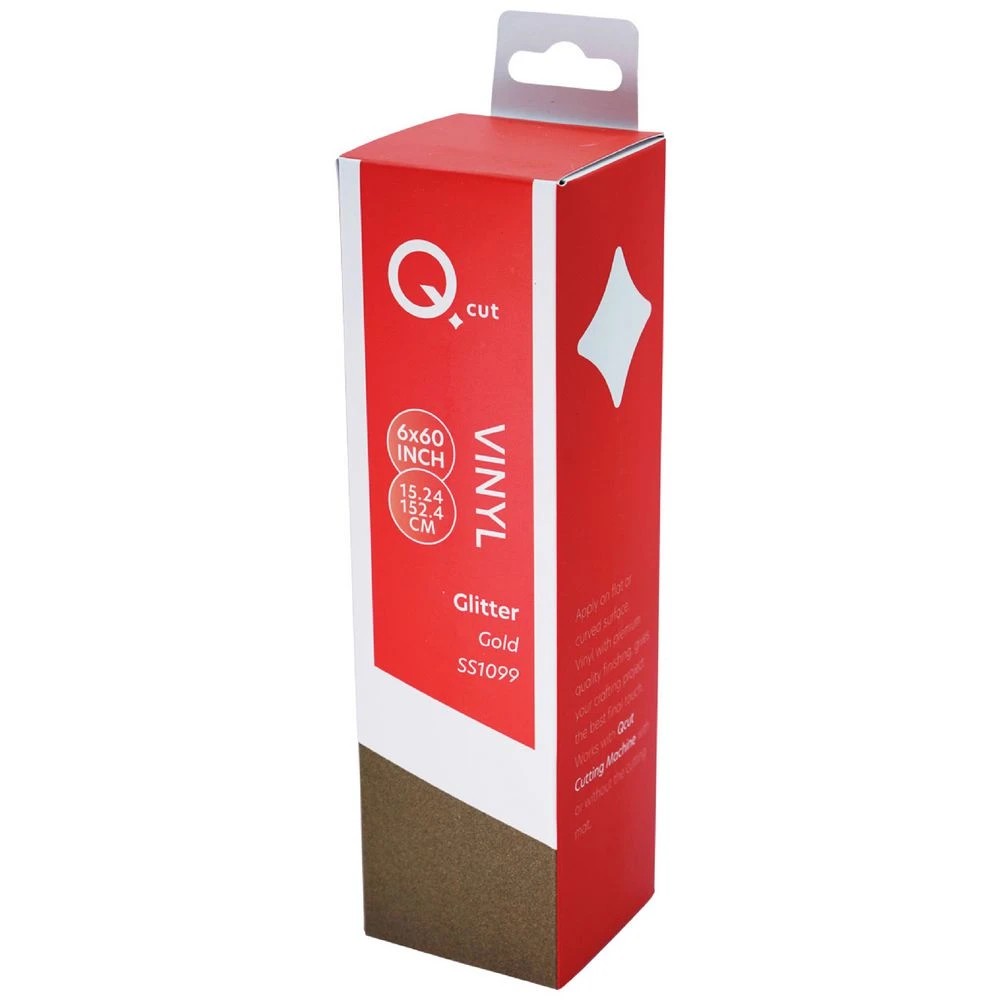 1 Qcut Specialty Vinyl Gold Glitter, 1 of 3