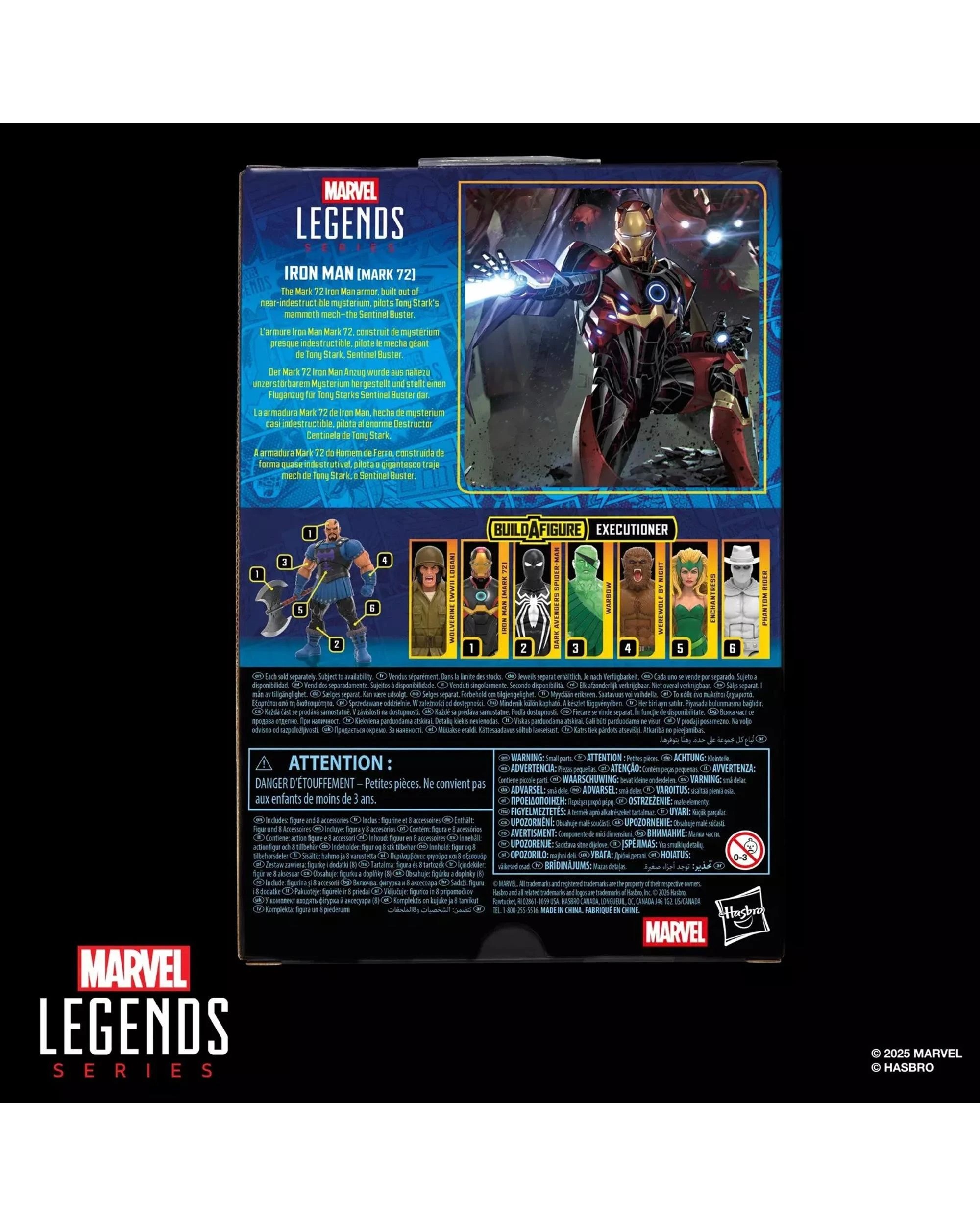 10 Hasbro Marvel Legends Series Iron Man Mark 72 Build-A-Fig Action Figure, 10 of 10