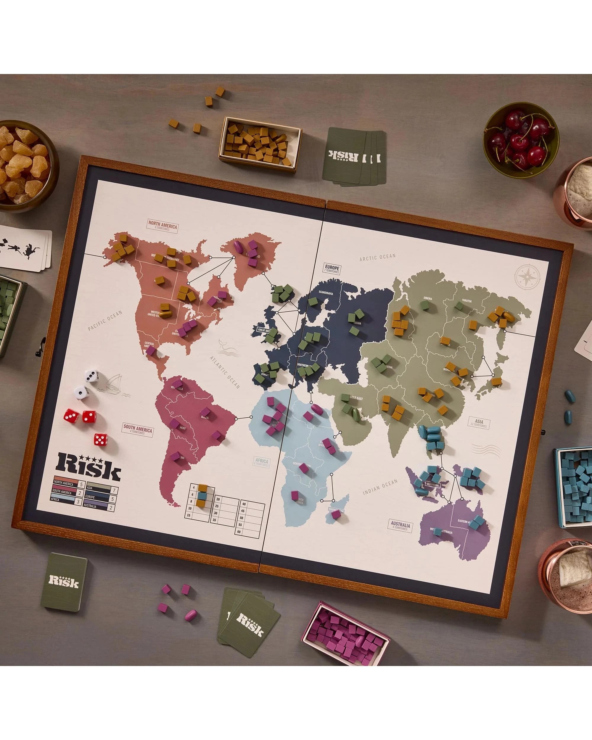 3 Risk Grand Folding Edition Board Game, 3 of 7