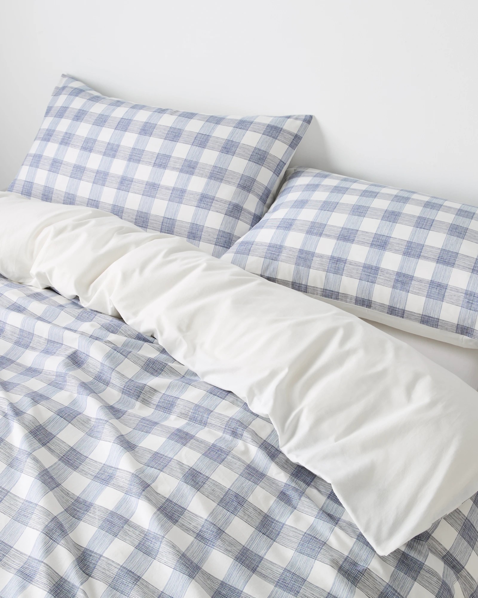 2 Target Hunter Gingham Cotton Quilt Cover Set - Queen Bed - Blue, 2 of 3