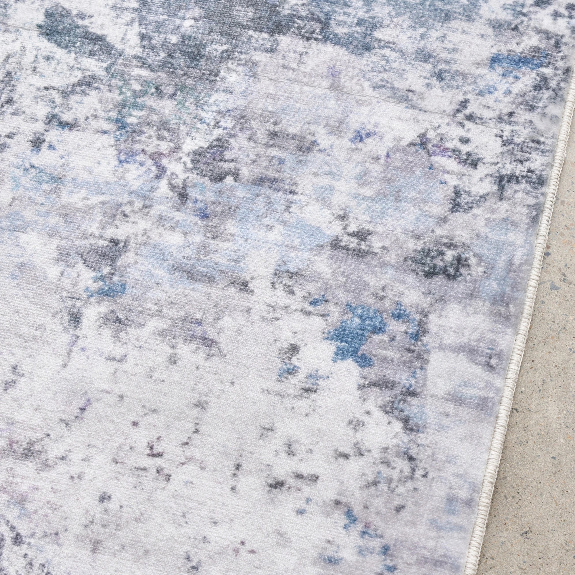 4 Common Ground Rugs Vitality Cato Washable 320x230cm - Extra Large Floor Rug - Blue, 4 of 10