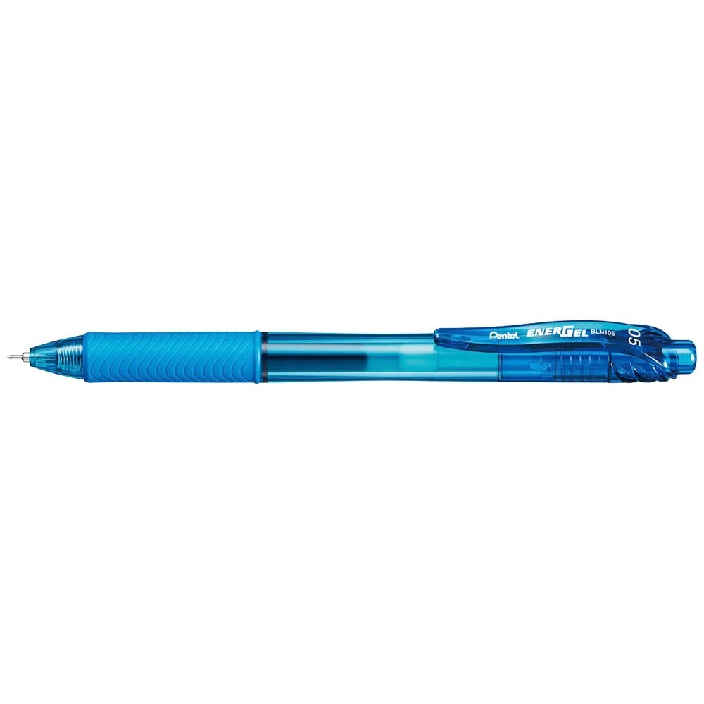 1 Pentel Energel X BLN105 Gel Pen 0.5mm Sky Blue, 1 of 1