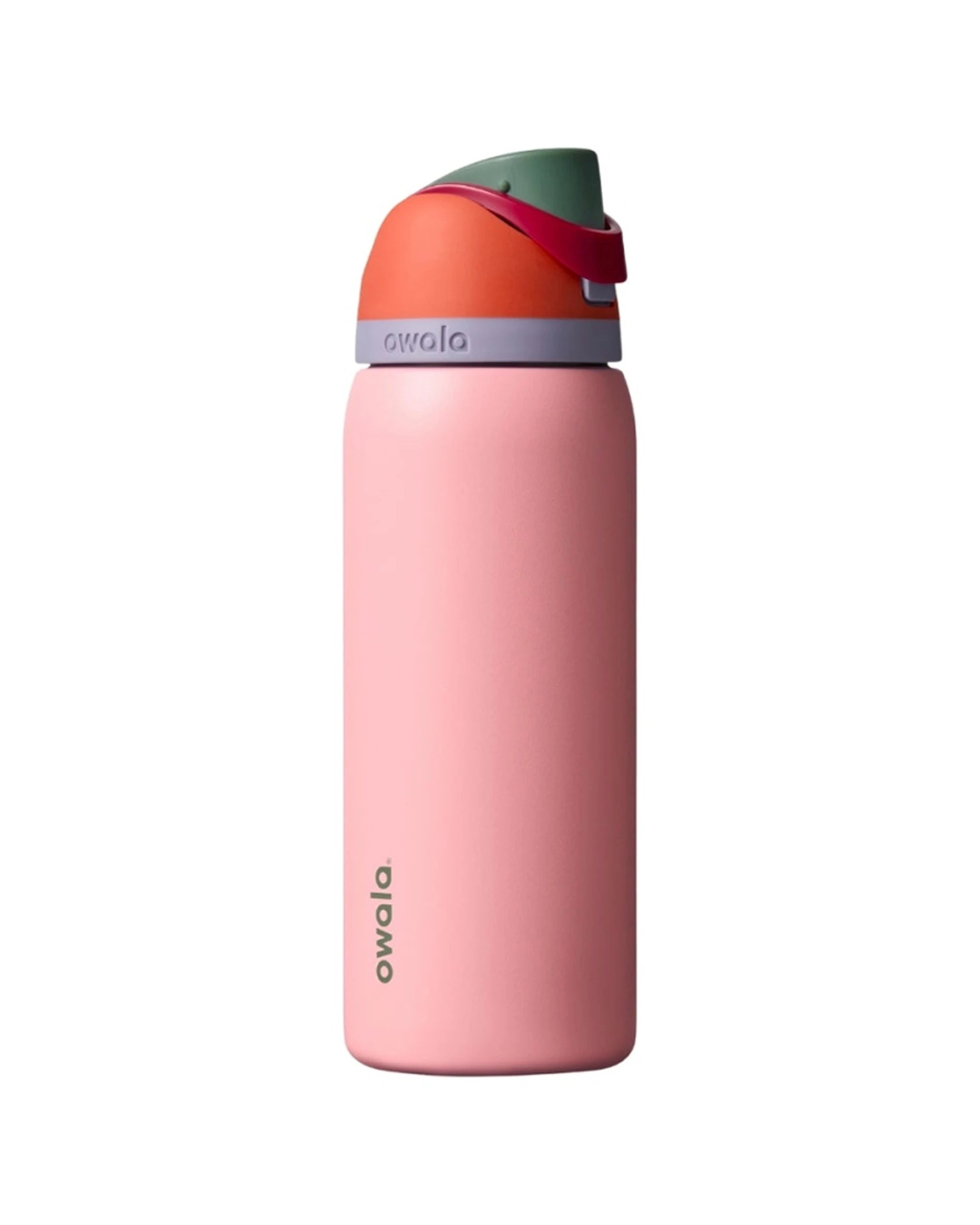1 Owala FreeSip Stainless Steel Insulated 32oz Water Drink Bottle Sugar High - Red, 1 of 5