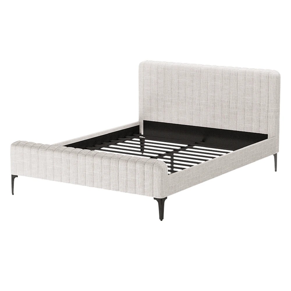 1 Artiss Bed Frame Queen Size  AMMY - Beige, 1 of 7