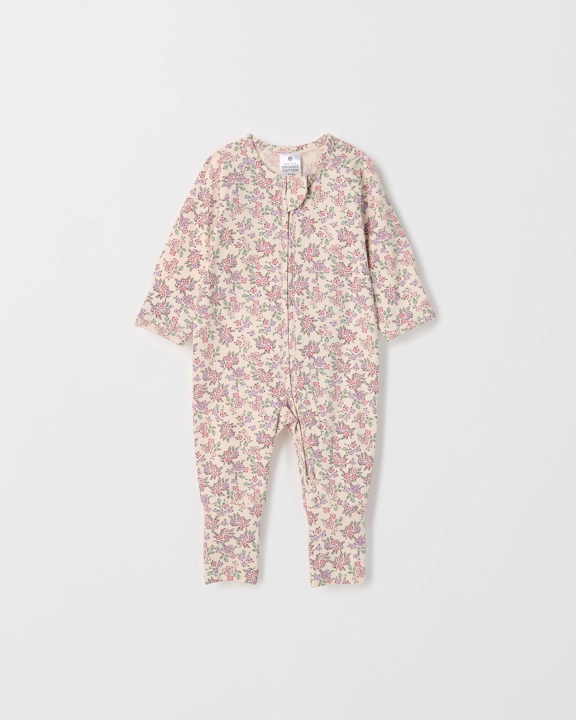 1 Target Baby Baby Organic Cotton Footless Coverall DITSY PASTEL, 1 of 1