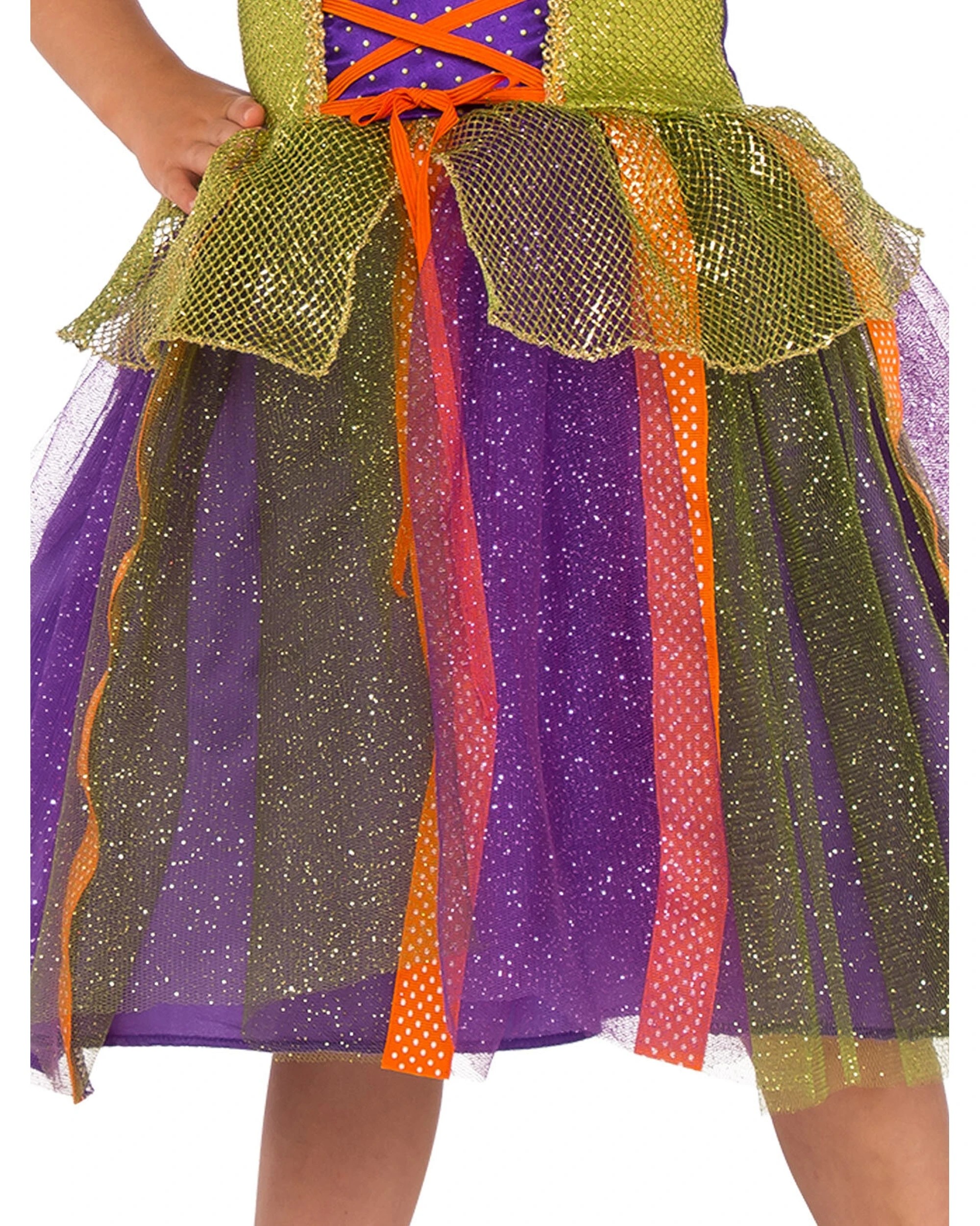 3 Rubies Pumpkin Witch Girls Dress Up Costume Size M - Multi, 3 of 3