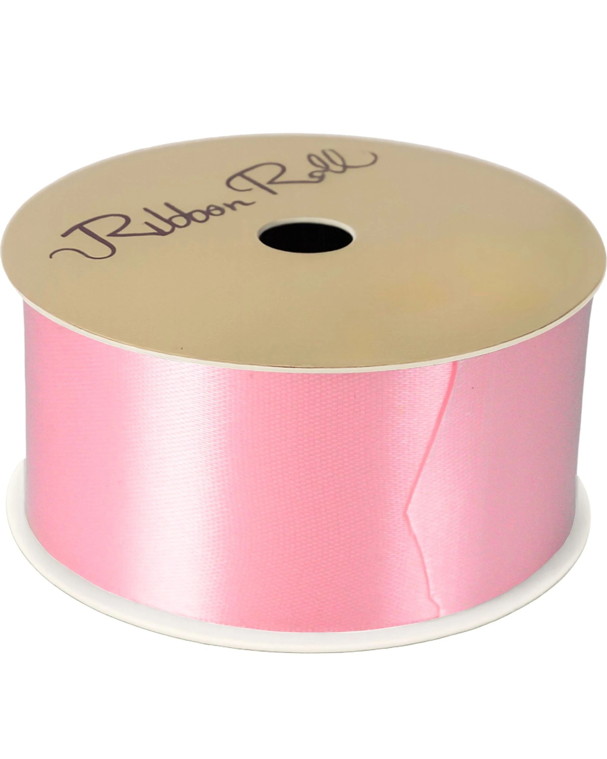 2 Artwrap Light Satin Ribbon Roll 38mm x 3m - Pink, 2 of 2