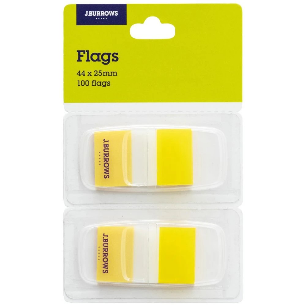 1 J.Burrows Flags 25x44mm Yellow 2 Pack, 1 of 4