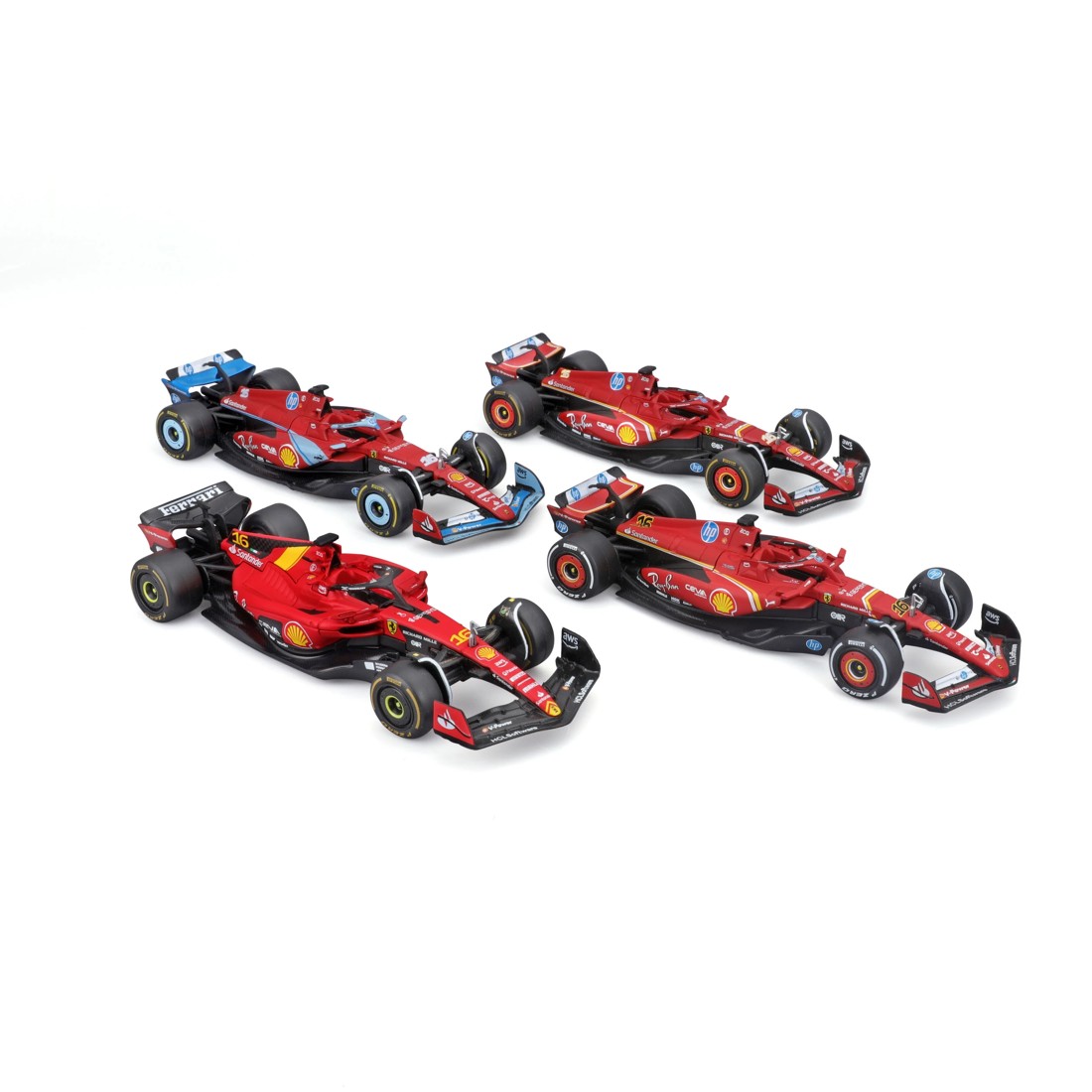 3 4 Piece Bburago 1:43 Formula Racing Car Gift Pack - Assorted, 3 of 4