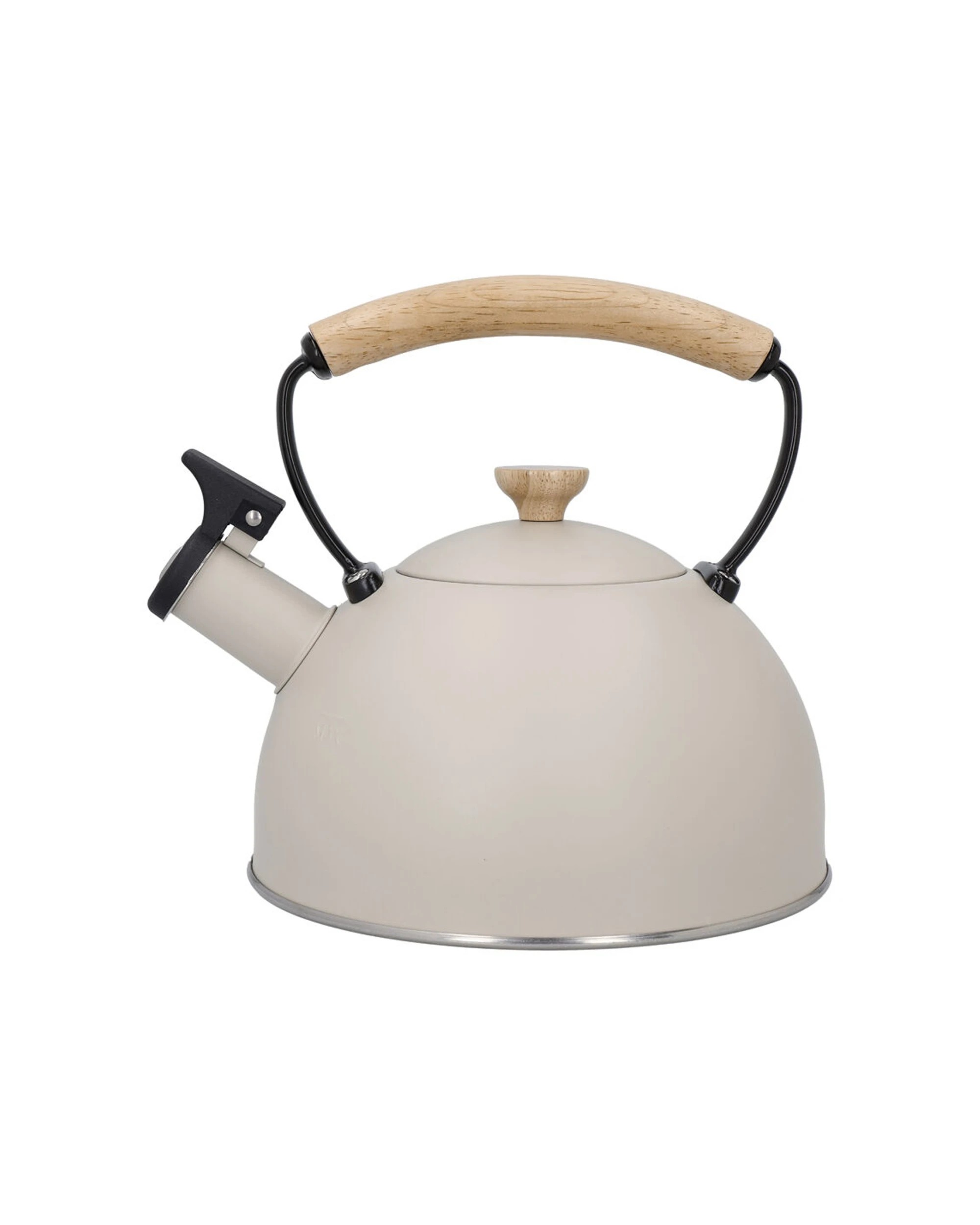 1 La Cafetiere Stovetop Whistling Tea Kettle 1.6L Beechwood Handle - Beige, 1 of 7
