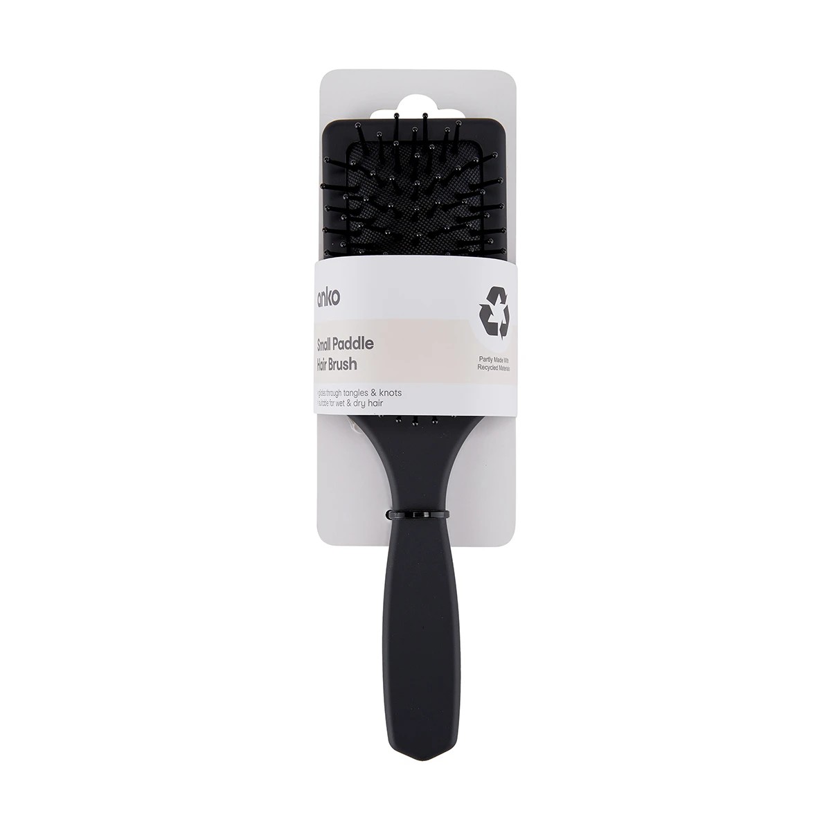 6 Small Paddle Hair Brush - Black, 6 of 7
