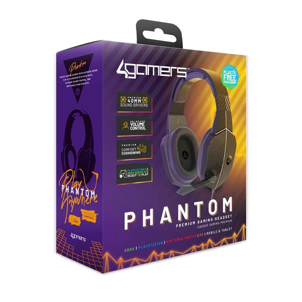 2 4Gamers Phantom Premium Wired Gaming Headset - Black
 - Black, 2 of 5