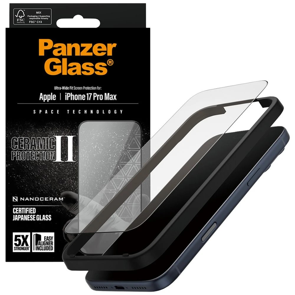 3 PanzerGlass Ceramic Screen Protector iPhone 17 Pro Max, 3 of 3