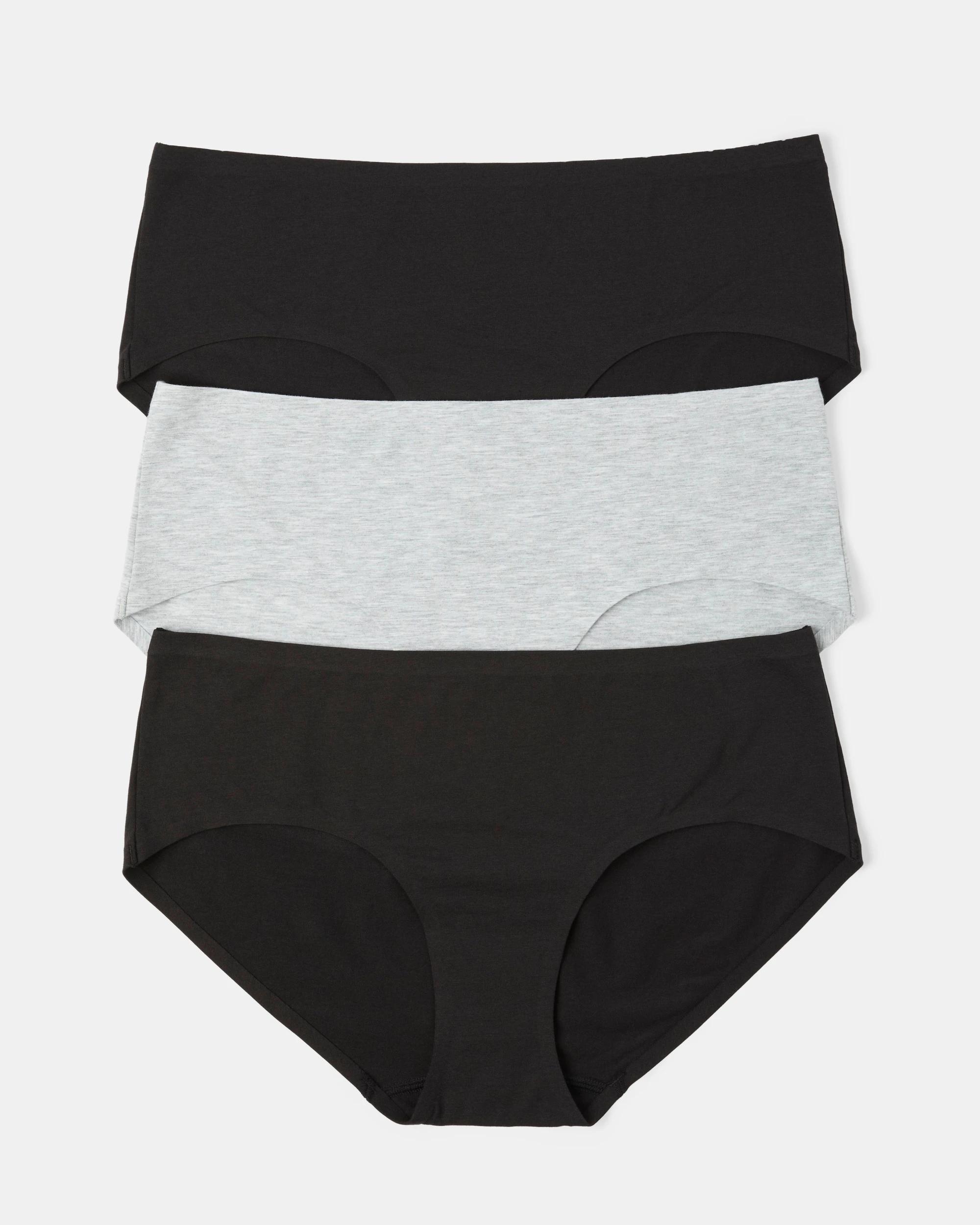 9 3 Pack Modal Cotton Blend Boyleg Briefs Blk Sm Blk, 9 of 10