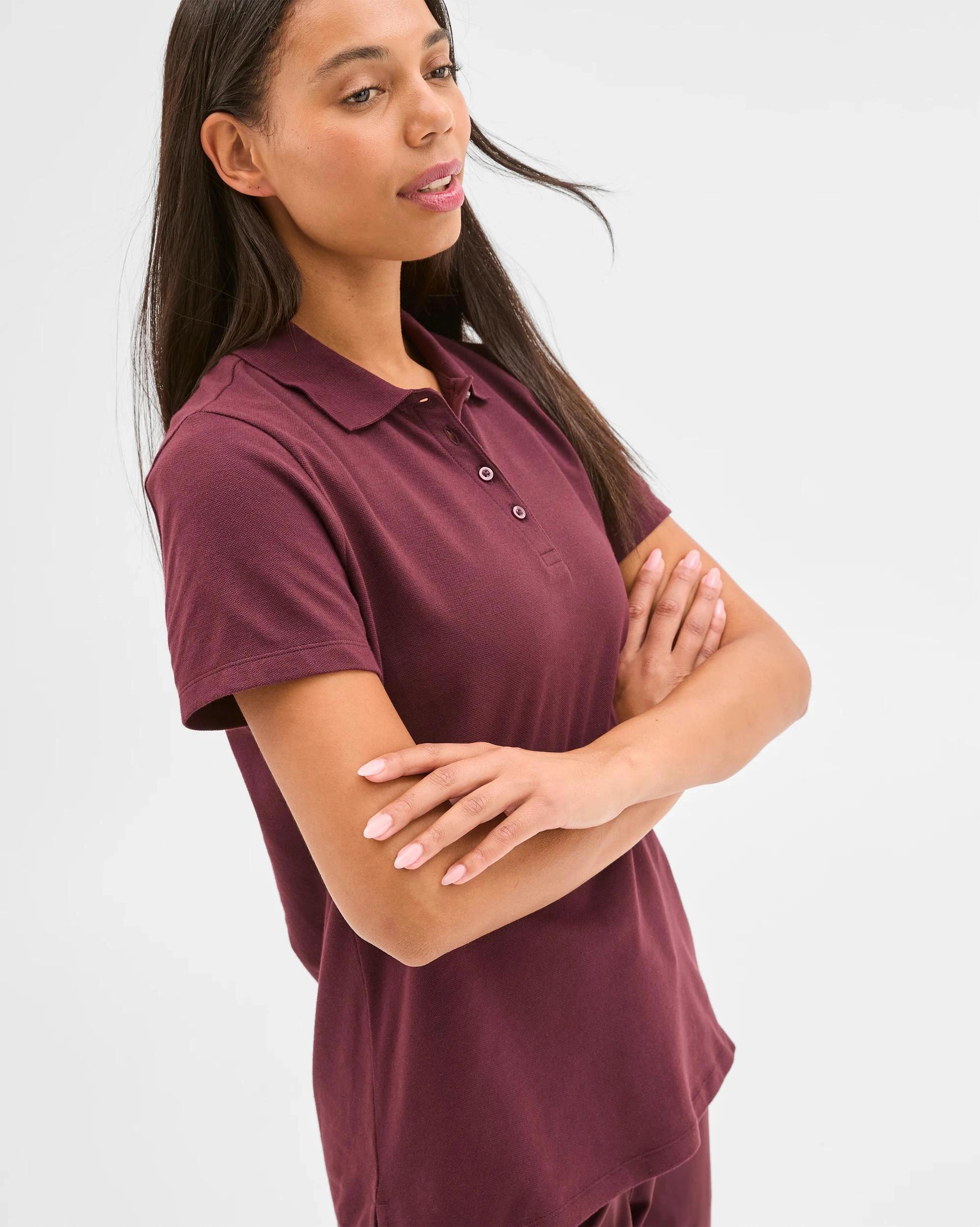 6 Target Active Australian Cotton Polo T-Shirt WINE, 6 of 7