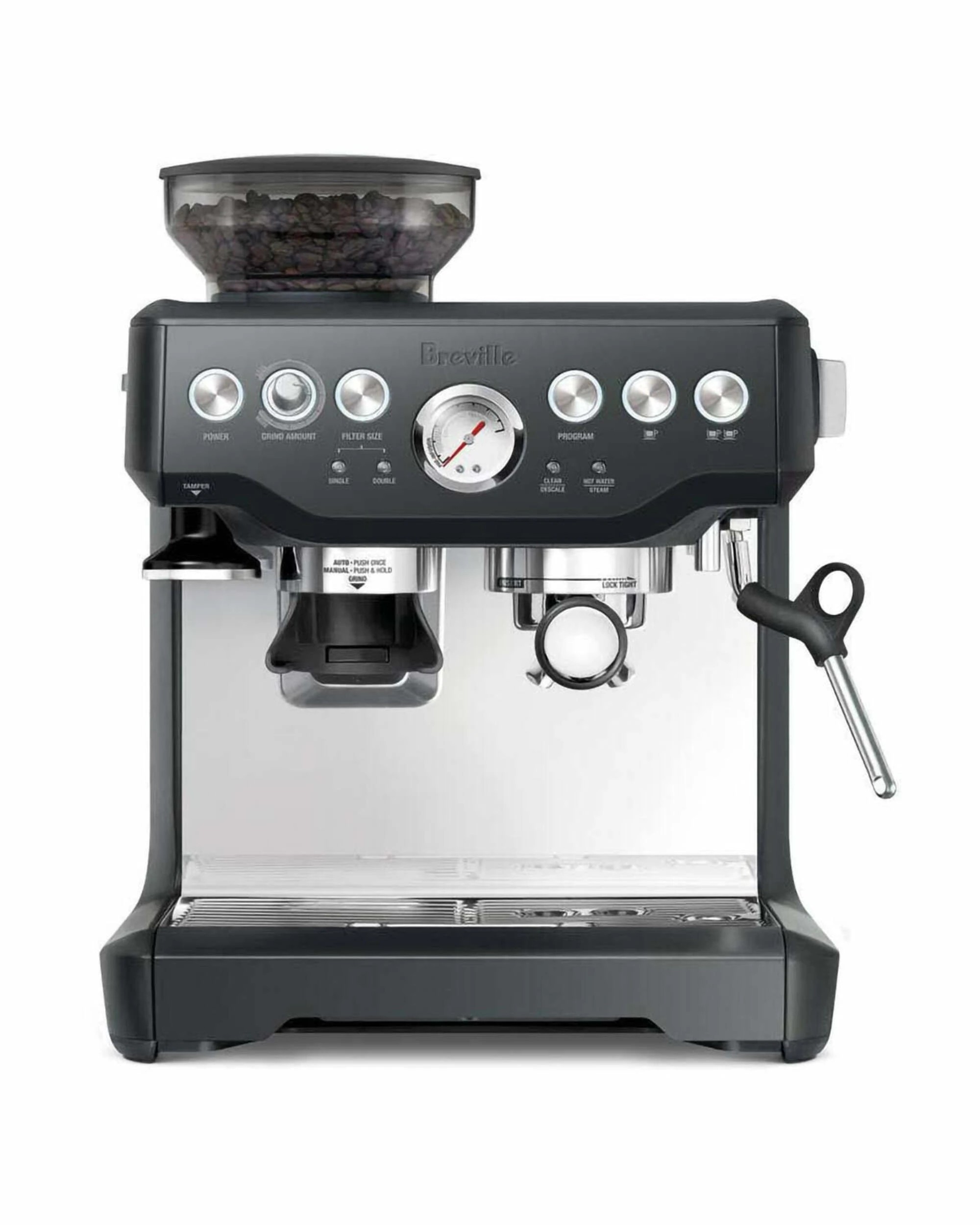 1 Breville the Barista Express Manual Coffee Machine - Charcoal, 1 of 4