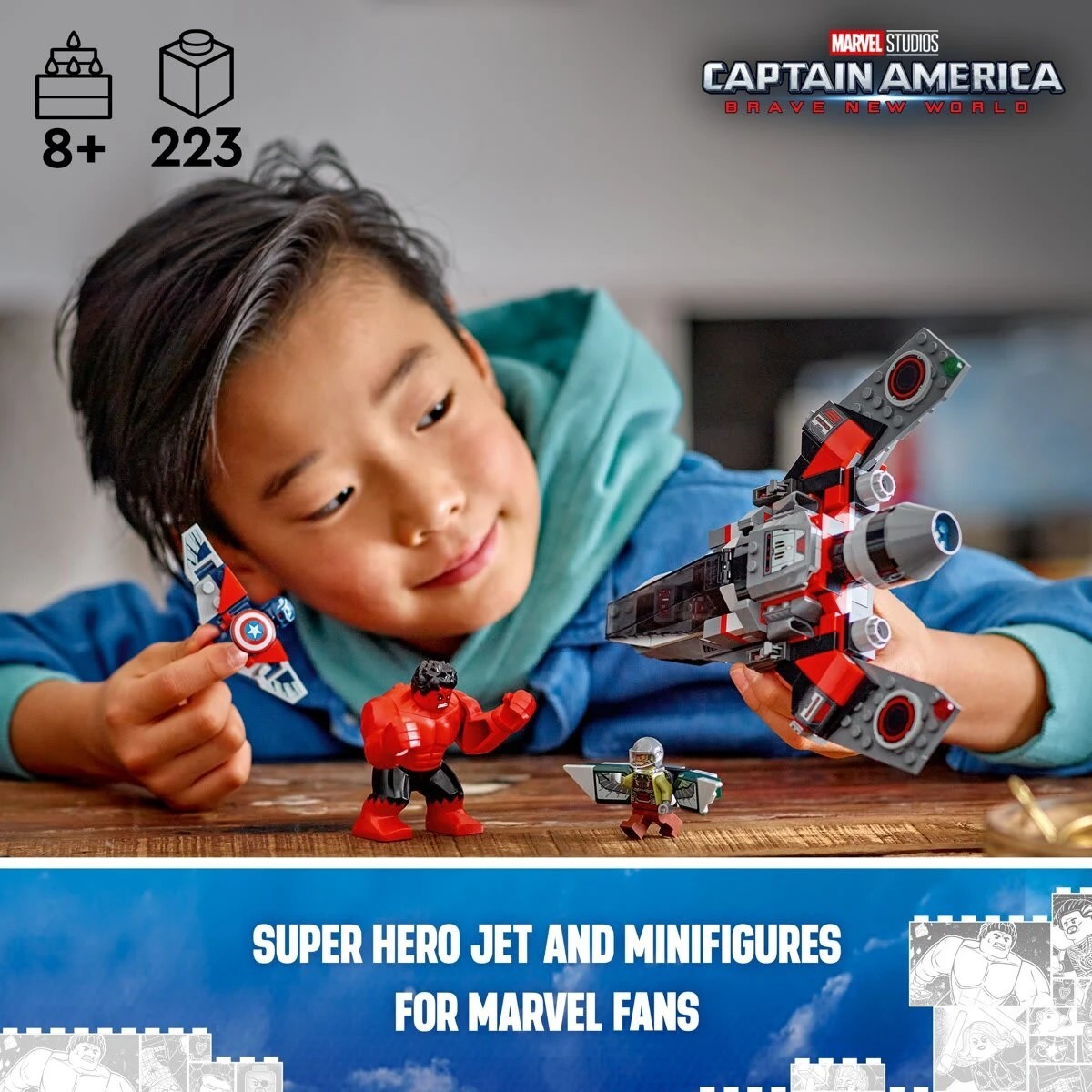 5 LEGO Marvel Captain America vs. Red Hulk Battle 76292, 5 of 10
