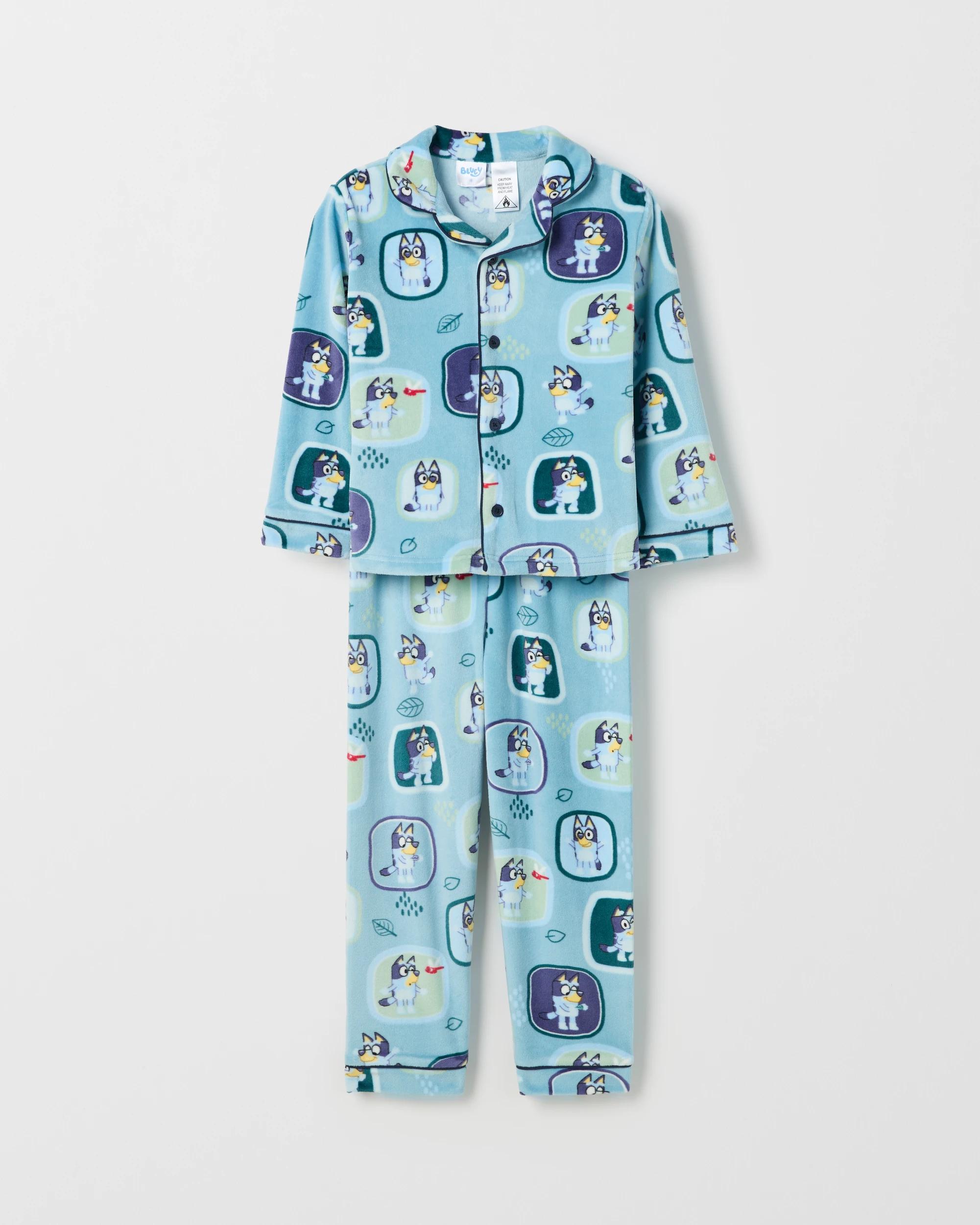 1 Bluey Younger Boys Fleece Pyjama Set BLUEY, 1 of 7