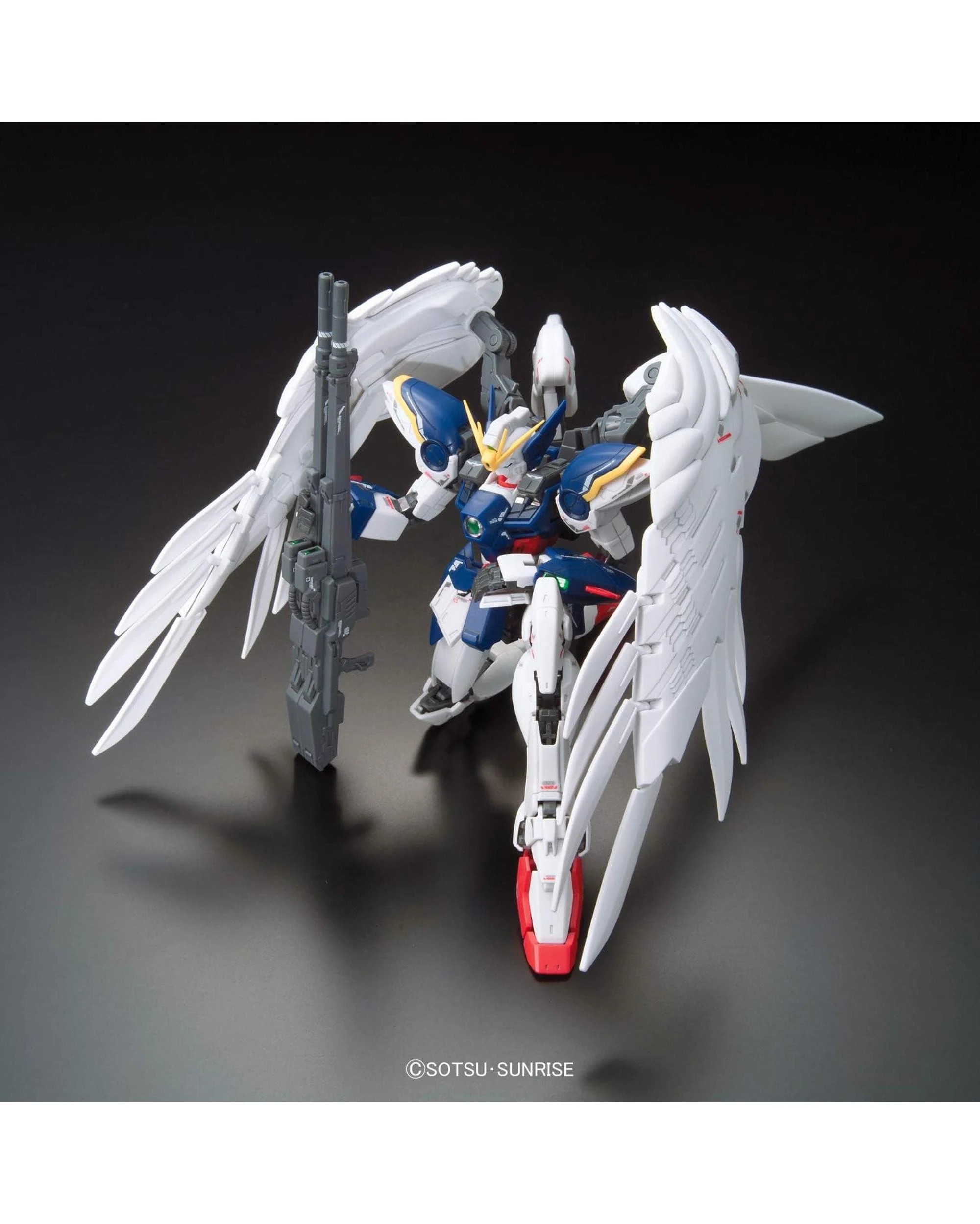 3 Bandai Gundam XXXG-00W0 Wing Zero EW RG 1/144 Model Kit, 3 of 5