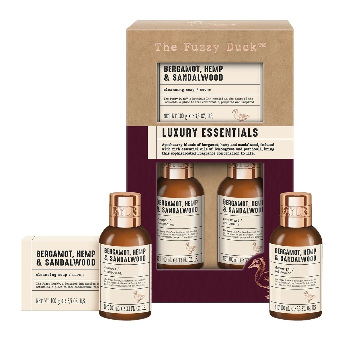 2 Baylis & Harding The Fuzzy Duck Luxury Essentials Set - Bergamot, Hemp and Sandalwood, 2 of 4