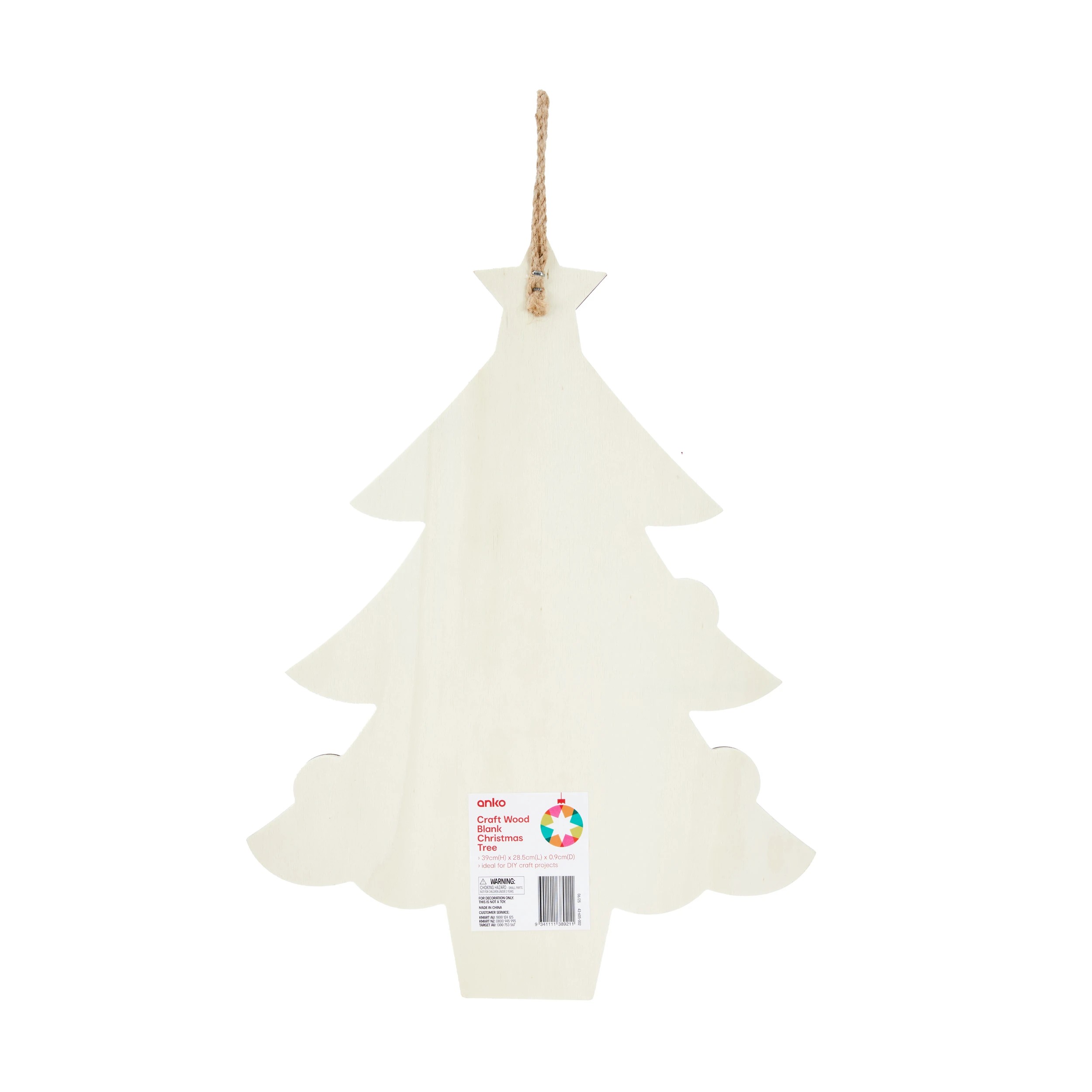 4 Craft Wood Blank Christmas Tree, 4 of 4