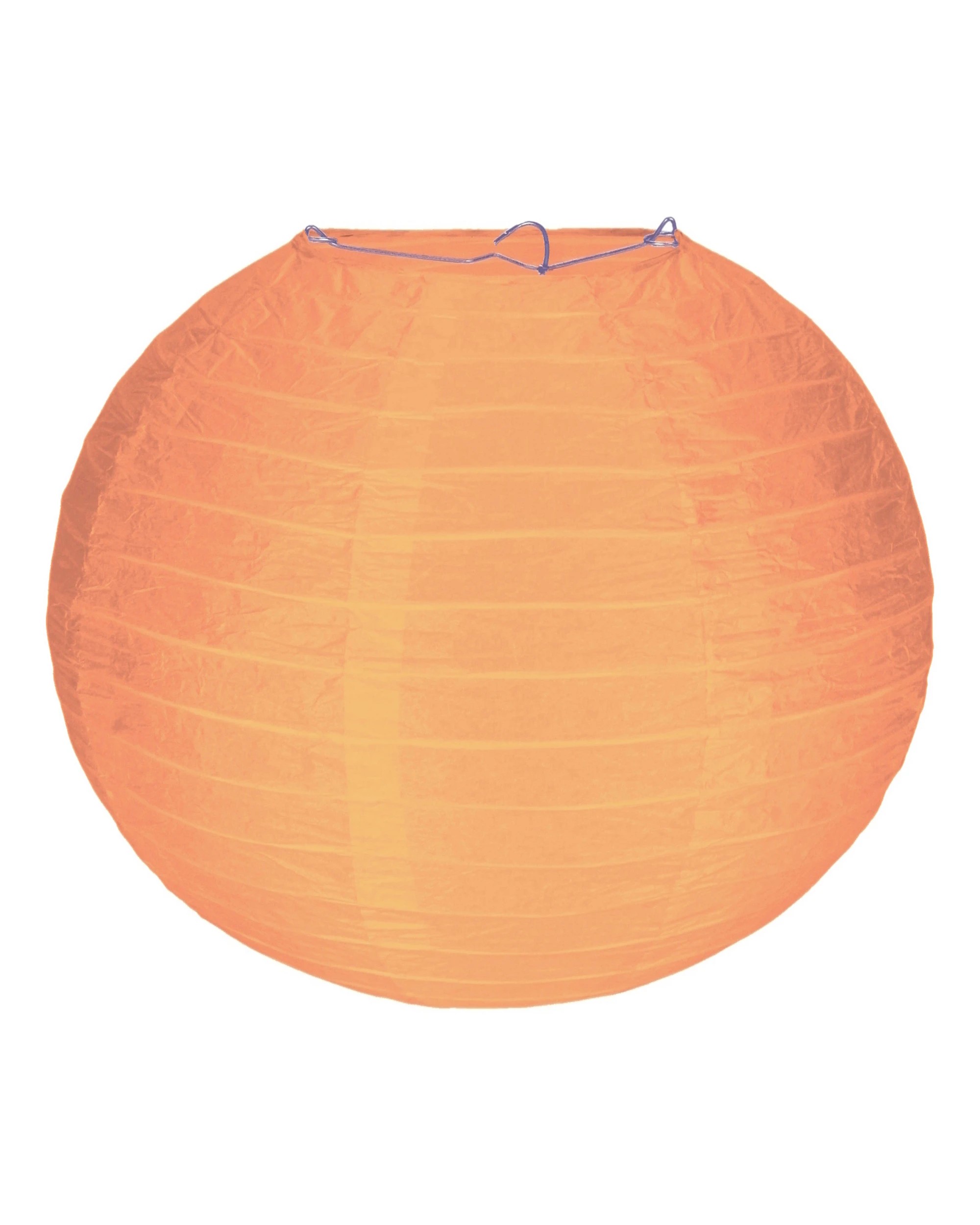 1 Partyrama Round Paper Lantern 25cm - Orange, 1 of 1