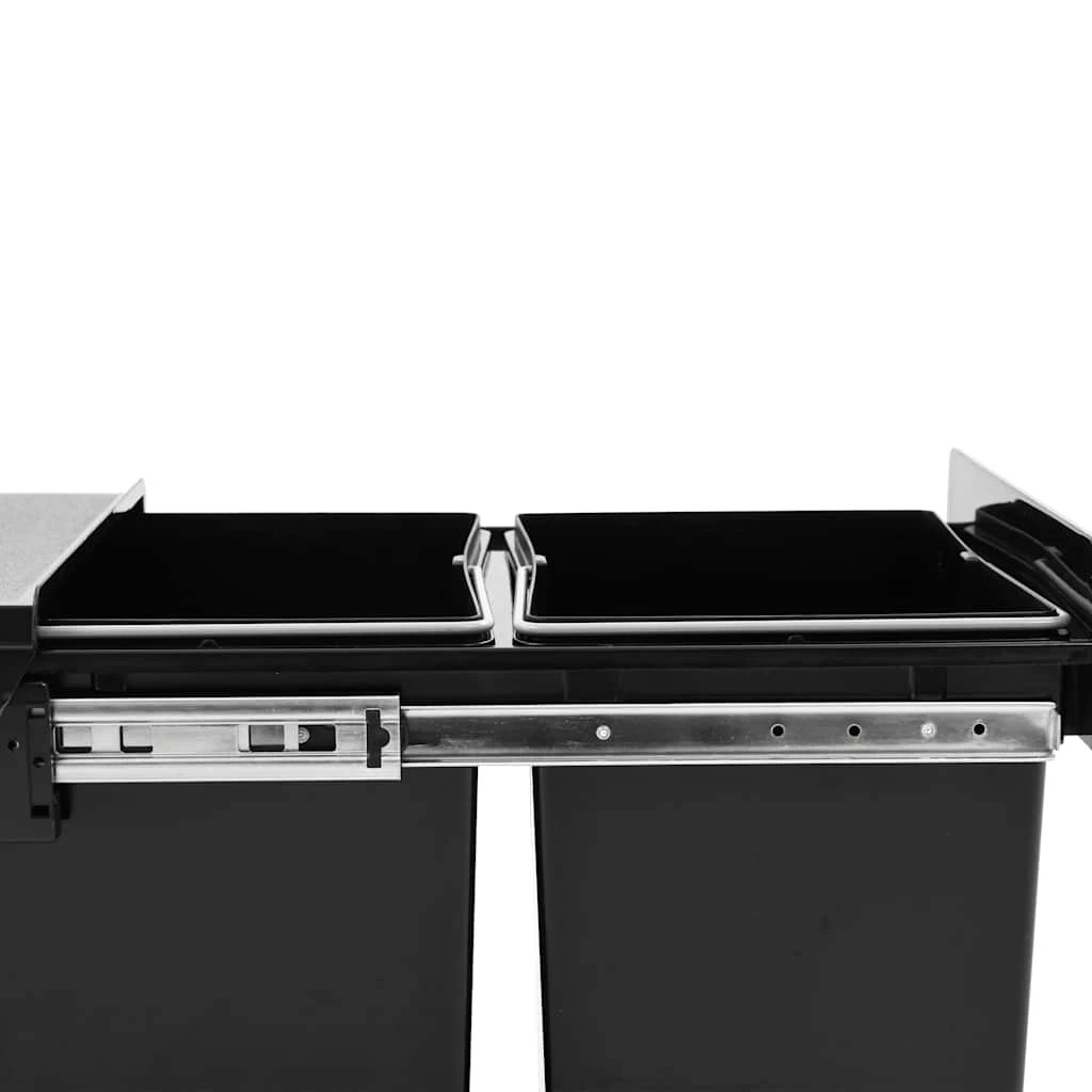 6 Vidaxl Garbage Can - Black, 6 of 7