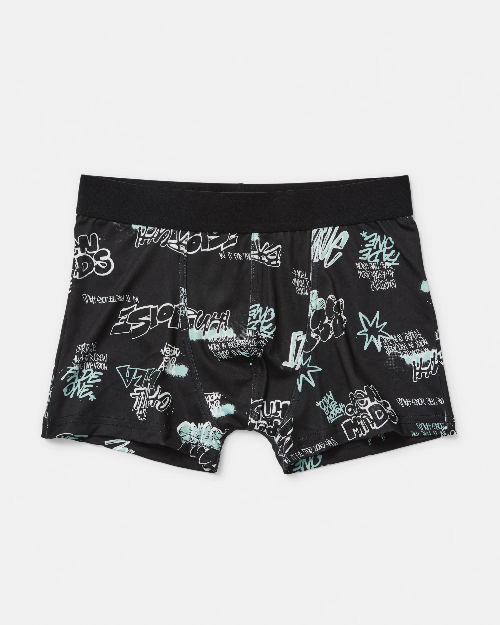 2 3 Pack Microfibre Trunks Blk Trunk, 2 of 7