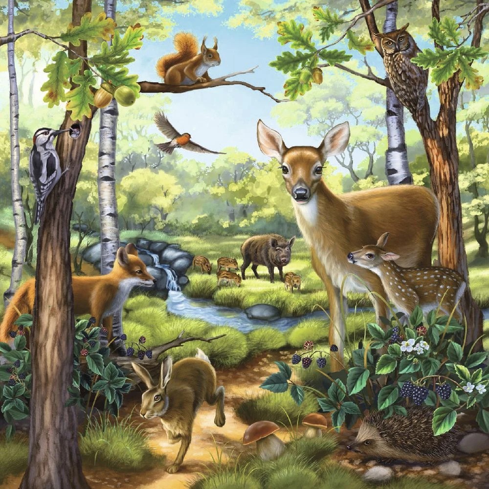 3 Ravensburger Forest, Zoo and Pets Puzzle 3 Pack, 3 of 4