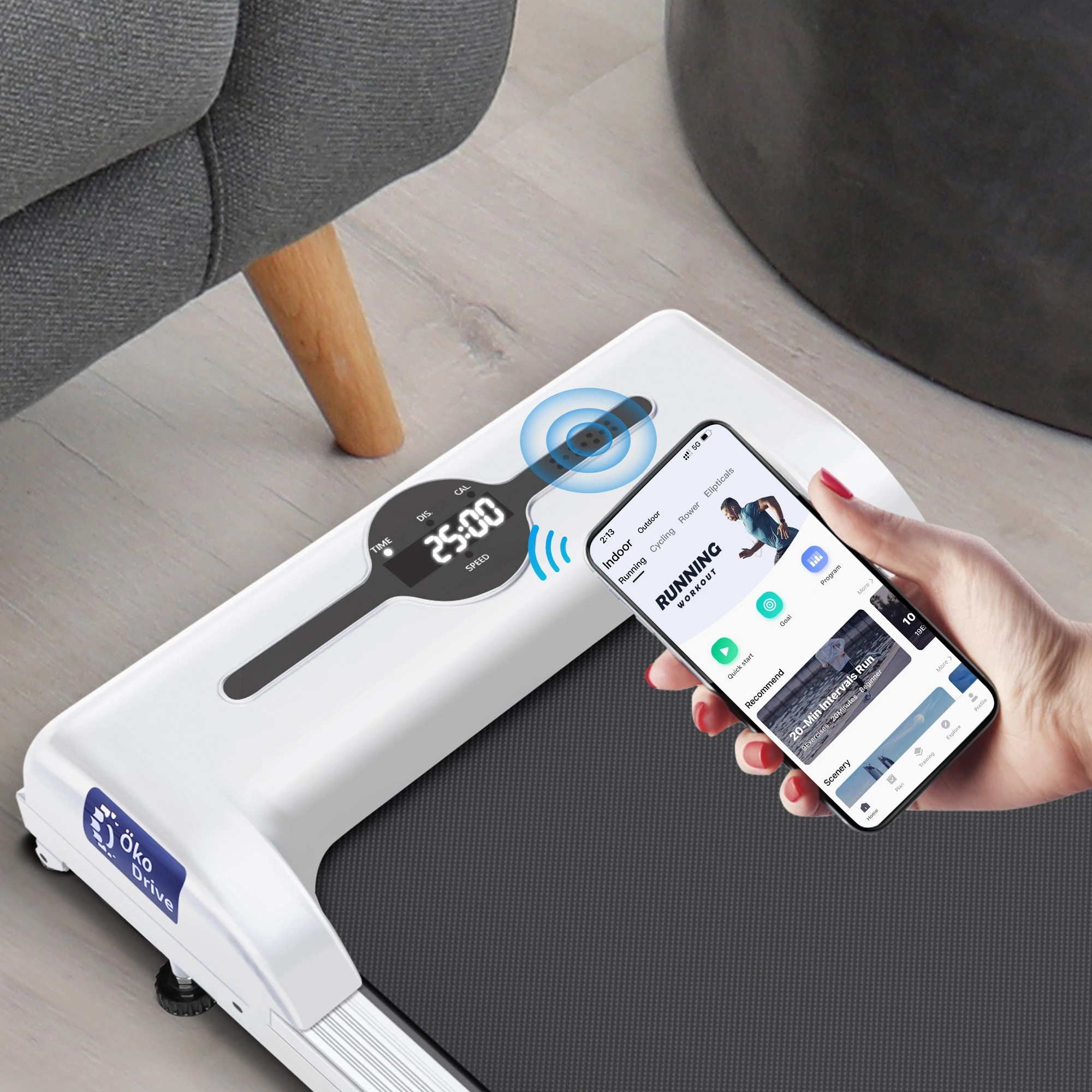 5 Black Lord Treadmill Electric Walking Pad Fitness Home Gym - White, 5 of 9