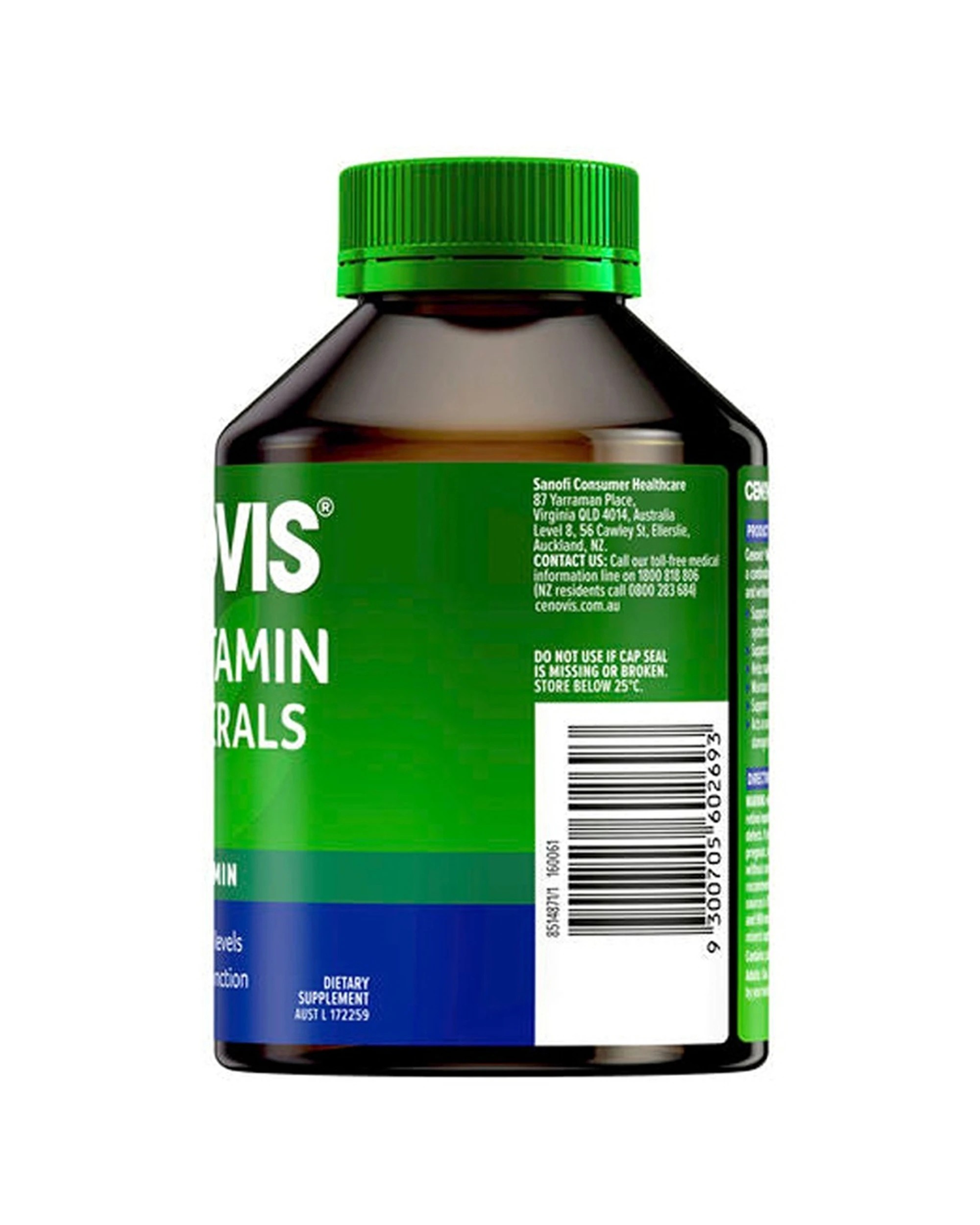 3 Cenovis 200pc Multivitamin & Minerals Supplement Tablets Supports Energy Immune Health, 3 of 5