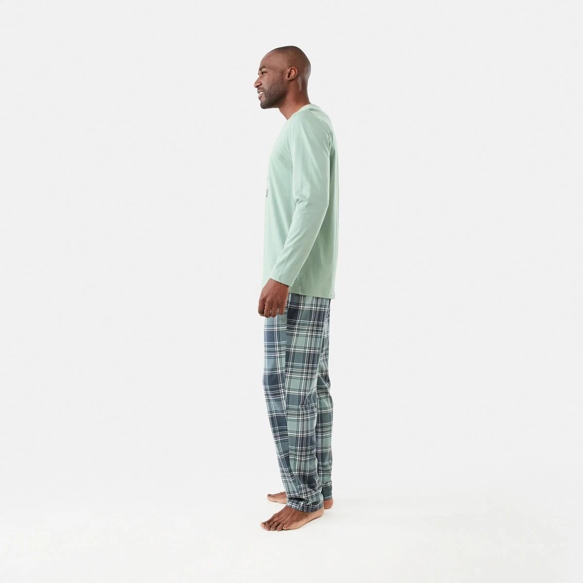 2 Long Sleeve Crew Neck Pyjama Set Espressoyo, 2 of 7