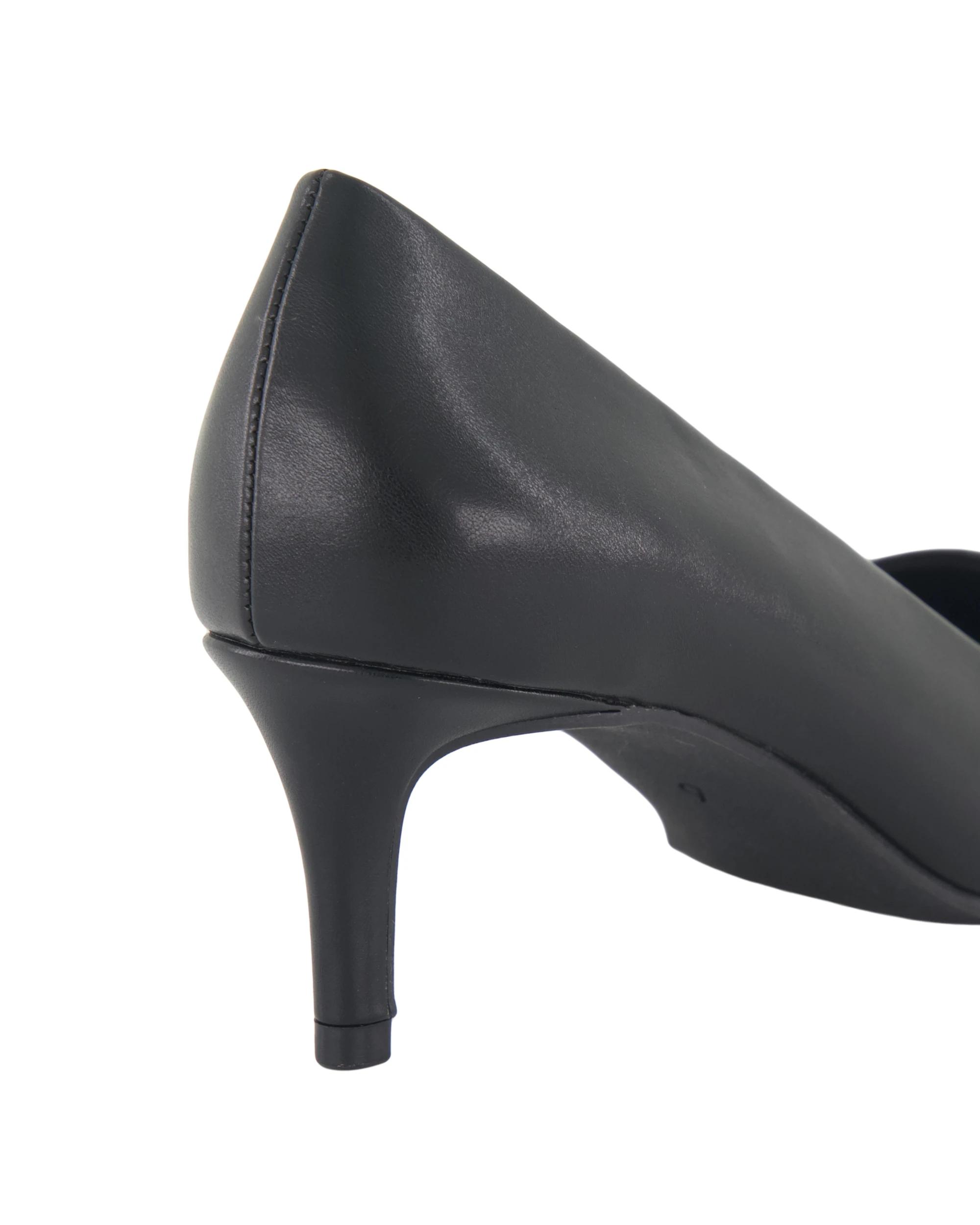 4 Court PU Heels Black, 4 of 5