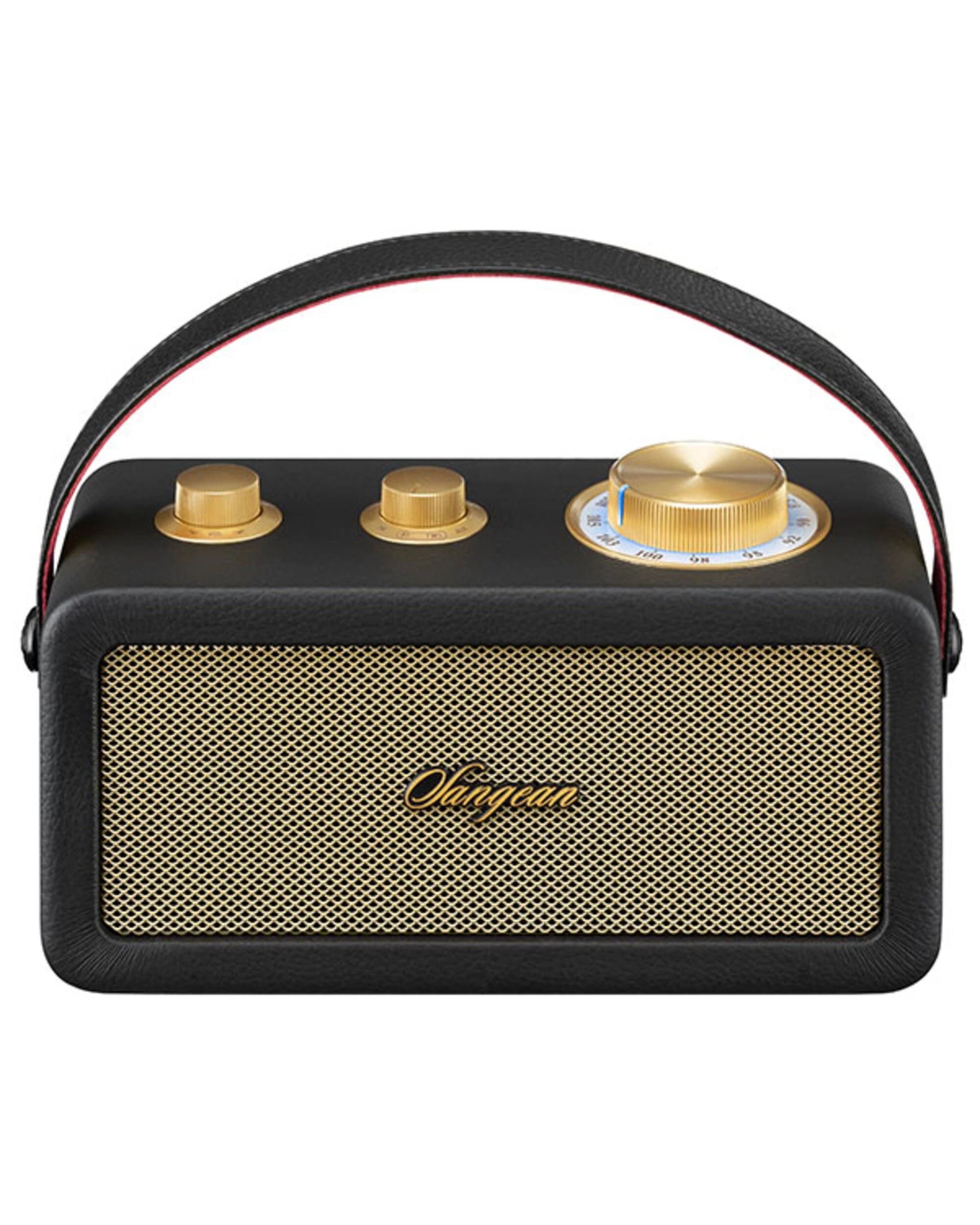 1 Sangean RA-101 BT Speaker w FM Radio - Black, 1 of 5